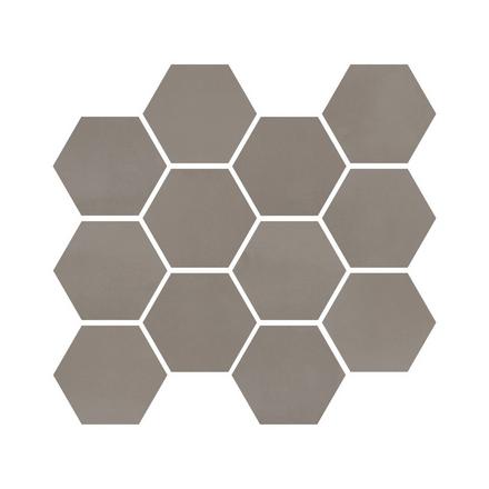 Luxe Earth Hexagon Matte Porcelain Mosaic Luxe Earth Hexagon Matte Porcelain Mosaic
