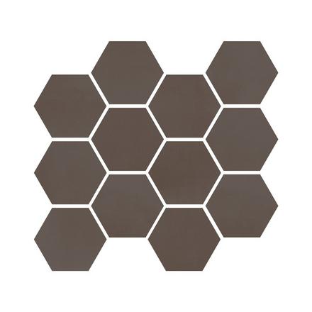 Luxe Umber Hexagon Matte Porcelain Mosaic Luxe Umber Hexagon Matte Porcelain Mosaic