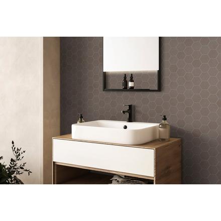 Luxe Umber Hexagon Matte Porcelain Mosaic Luxe Umber Hexagon Matte Porcelain Mosaic