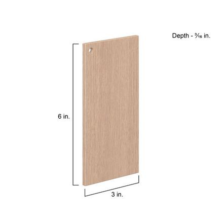 Ambrose Stained Sandbar Rift-Cut Oak Cabinet Chip Color Sample Ambrose Stained Sandbar Rift-Cut Oak Cabinet Chip Color Sample