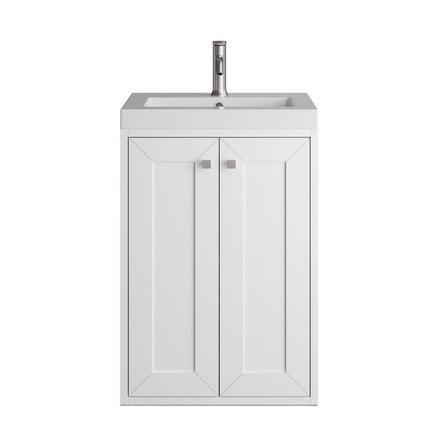 Chianti 20 in. Glossy White Single Sink Vanity with White Glossy Composite Stone Top Chianti 20 in. Glossy White Single Sink Vanity with White Glossy Composite Stone Top