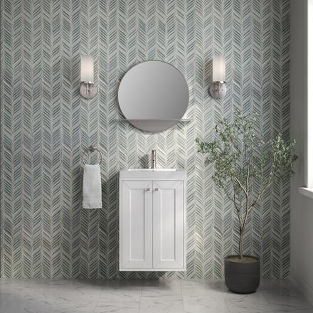 Chianti 20 in. Glossy White Single Sink Vanity with White Glossy Composite Stone Top Chianti 20 in. Glossy White Single Sink Vanity with White Glossy Composite Stone Top