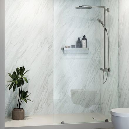 Riva Bianca Waterproof Resilient Shower and Wall Panel Riva Bianca Waterproof Resilient Shower and Wall Panel