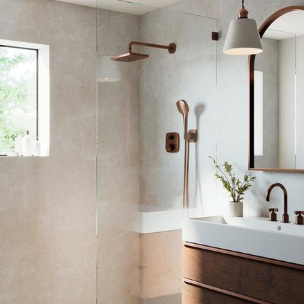 Pietra Calda Waterproof Resilient Shower and Wall Panel Pietra Calda Waterproof Resilient Shower and Wall Panel