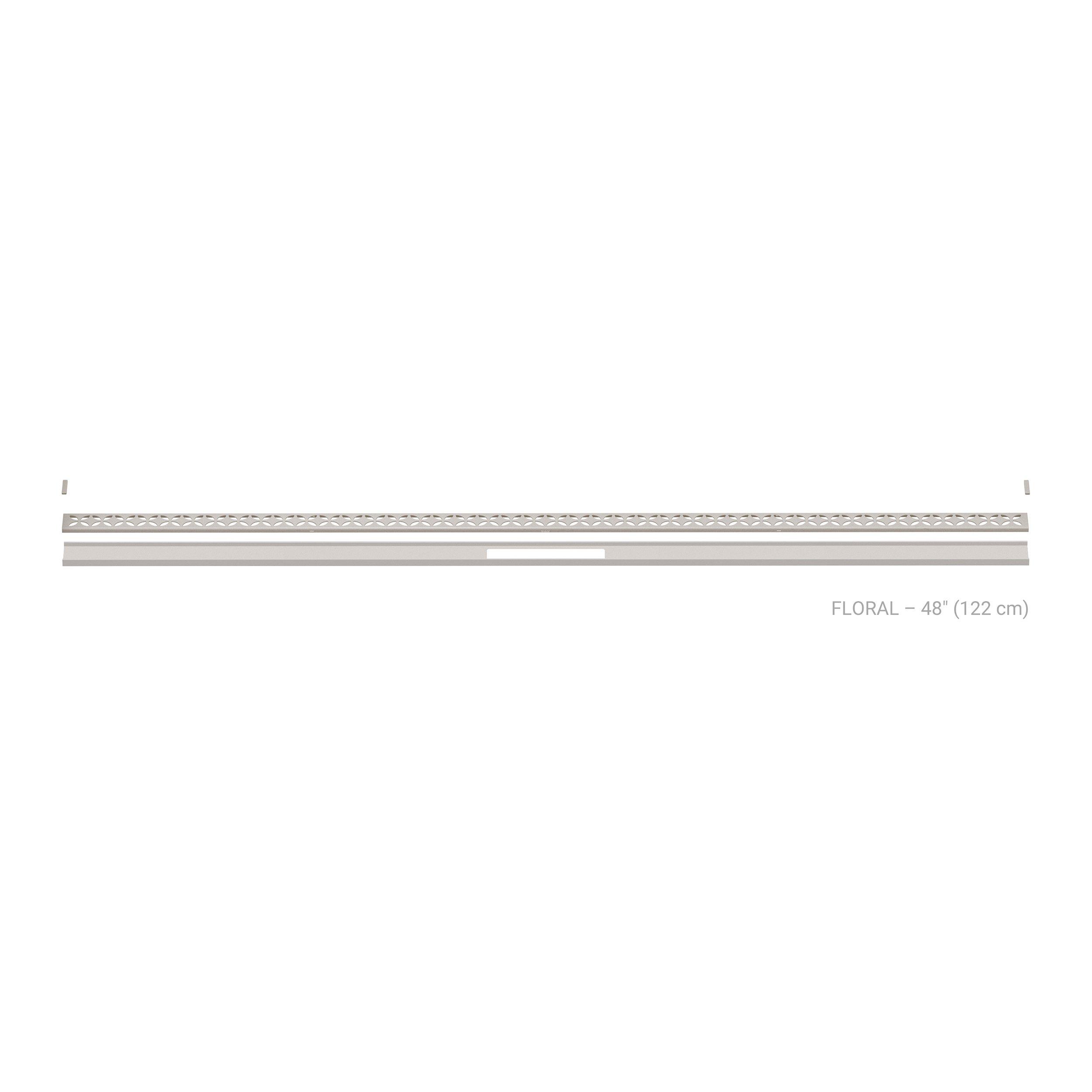 Schluter Kerdi-Line 4ft. Vario Greige Floral Linear Drain