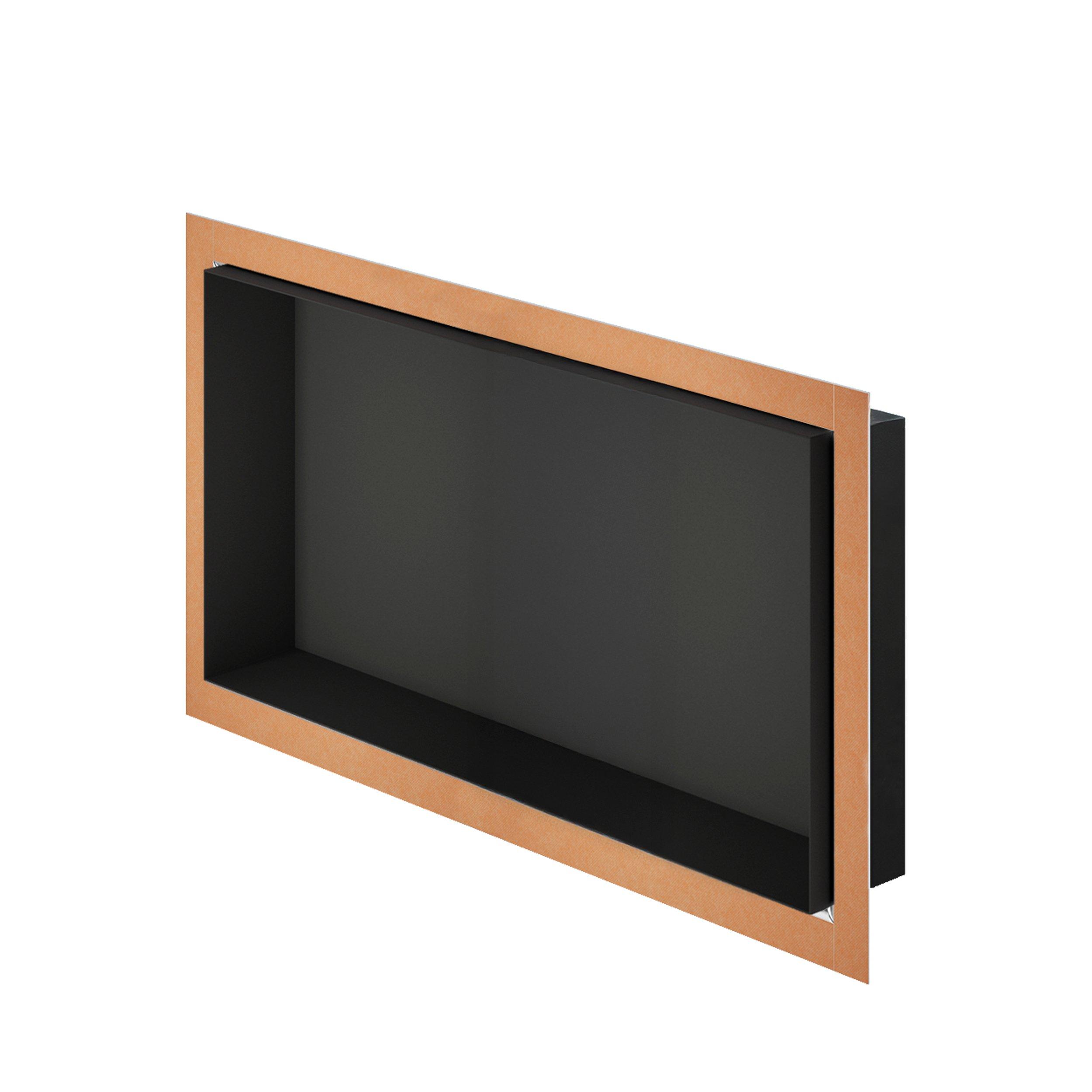 Schluter Design 12x24 Matte Black Shower Niche