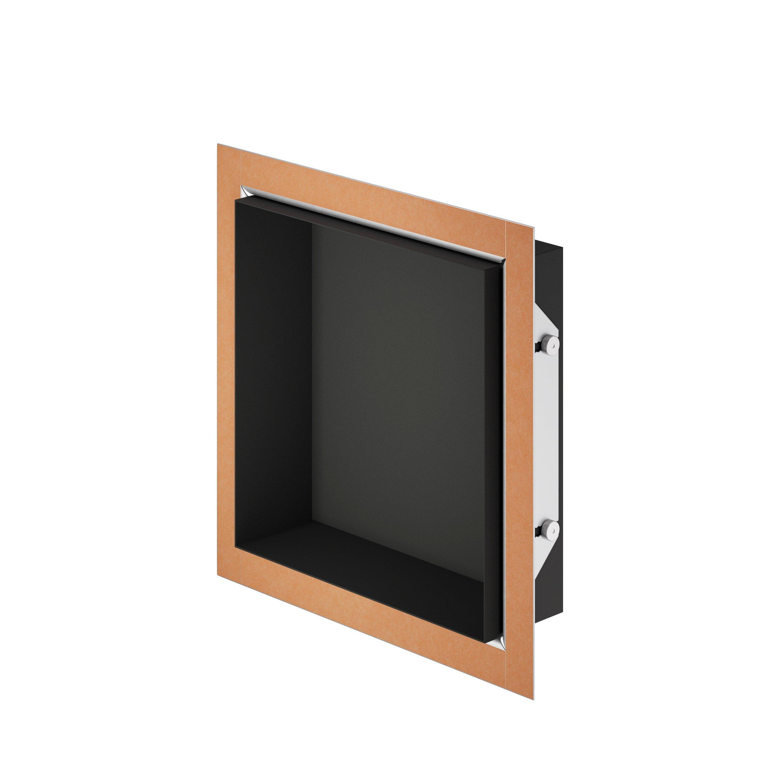 Schluter Design 12x12 Matte Black Shower Niche