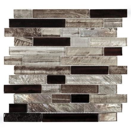 Reflections Light Polished Linear Glass Mosaic Reflections Light Polished Linear Glass Mosaic