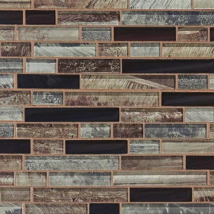 Reflections Light Polished Linear Glass Mosaic Reflections Light Polished Linear Glass Mosaic