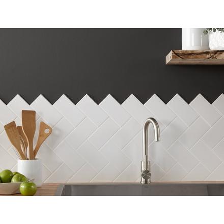 Bright White Ice Subway Ceramic Wall Tile Bright White Ice Subway Ceramic Wall Tile