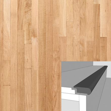 Solid Wood 901 3/4in. x 94in. Flush Stairnose Solid Wood 901 3/4in. x 94in. Flush Stairnose