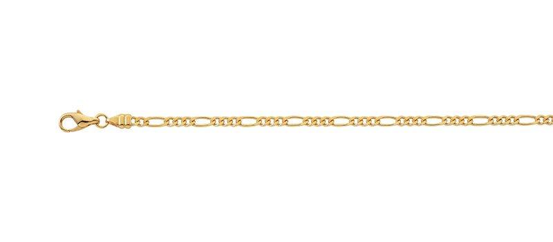 MUAU Schmuck Bracelet Figaro Gelbgold 750 2 9mm 19cm Online Kaufen