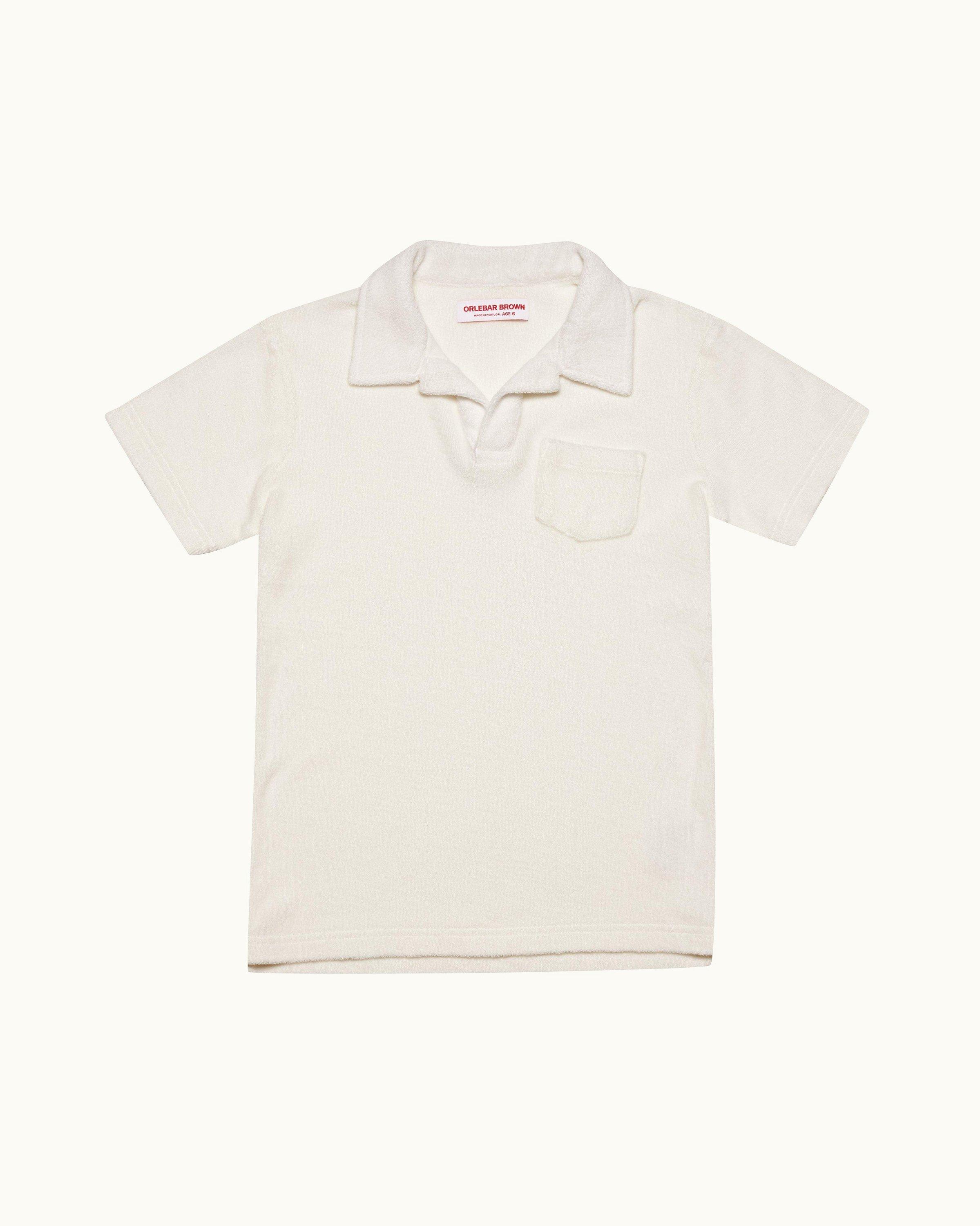 Childrens white polo shirts sale