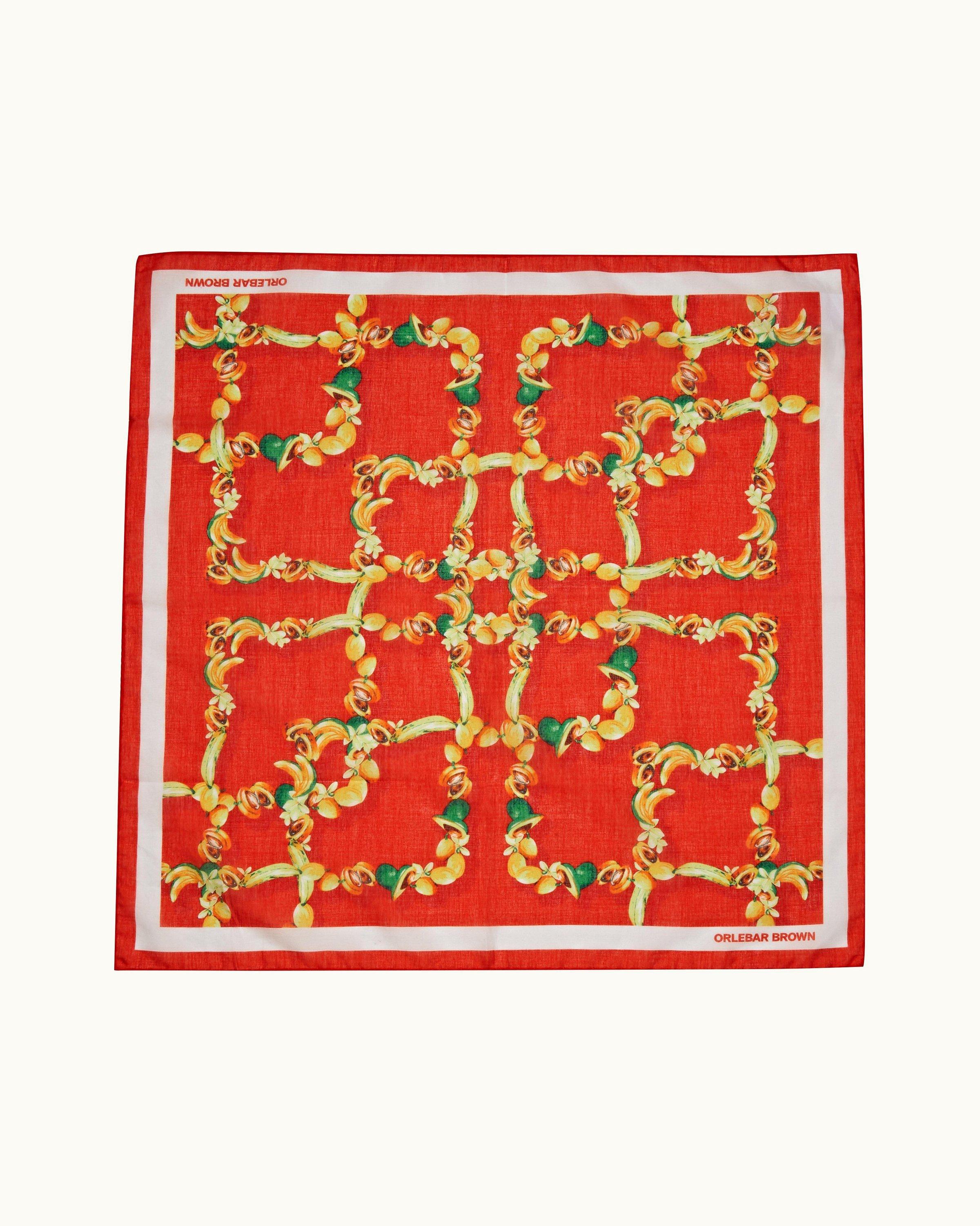 Tasso - Summer Red Tasso Club Tropicana Print Scarf