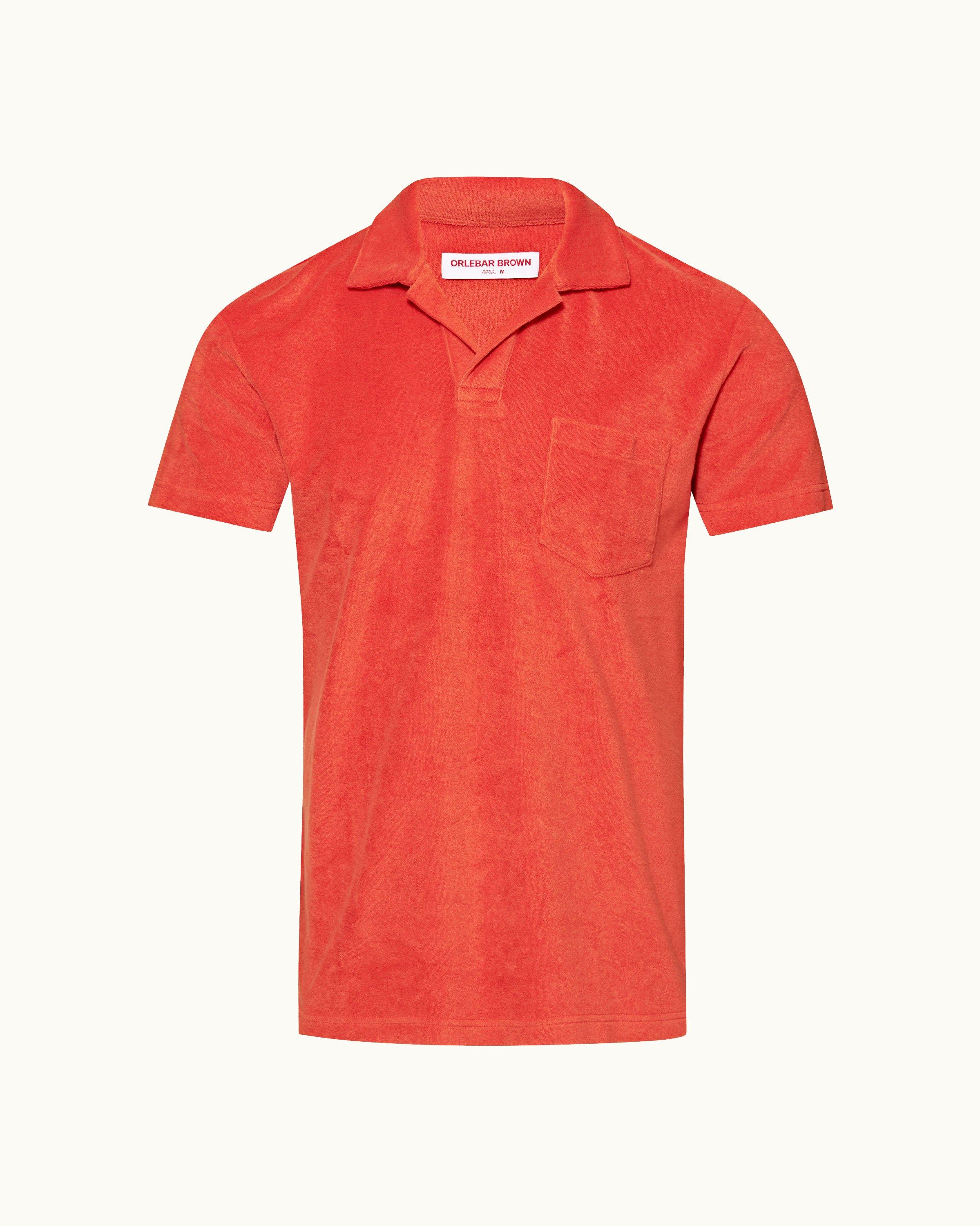 Terry Towelling - Firestone Tailored Fit Organic Cotton Towelling Resort Polo Shirt