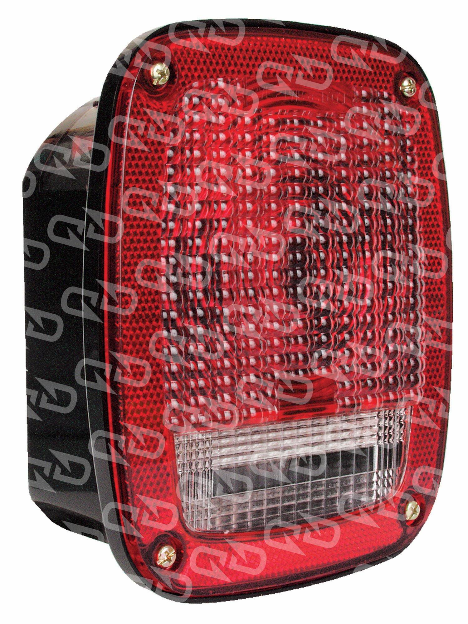 Optronics Red Combination Stop Turn Tail Back Up Light Universal Mount