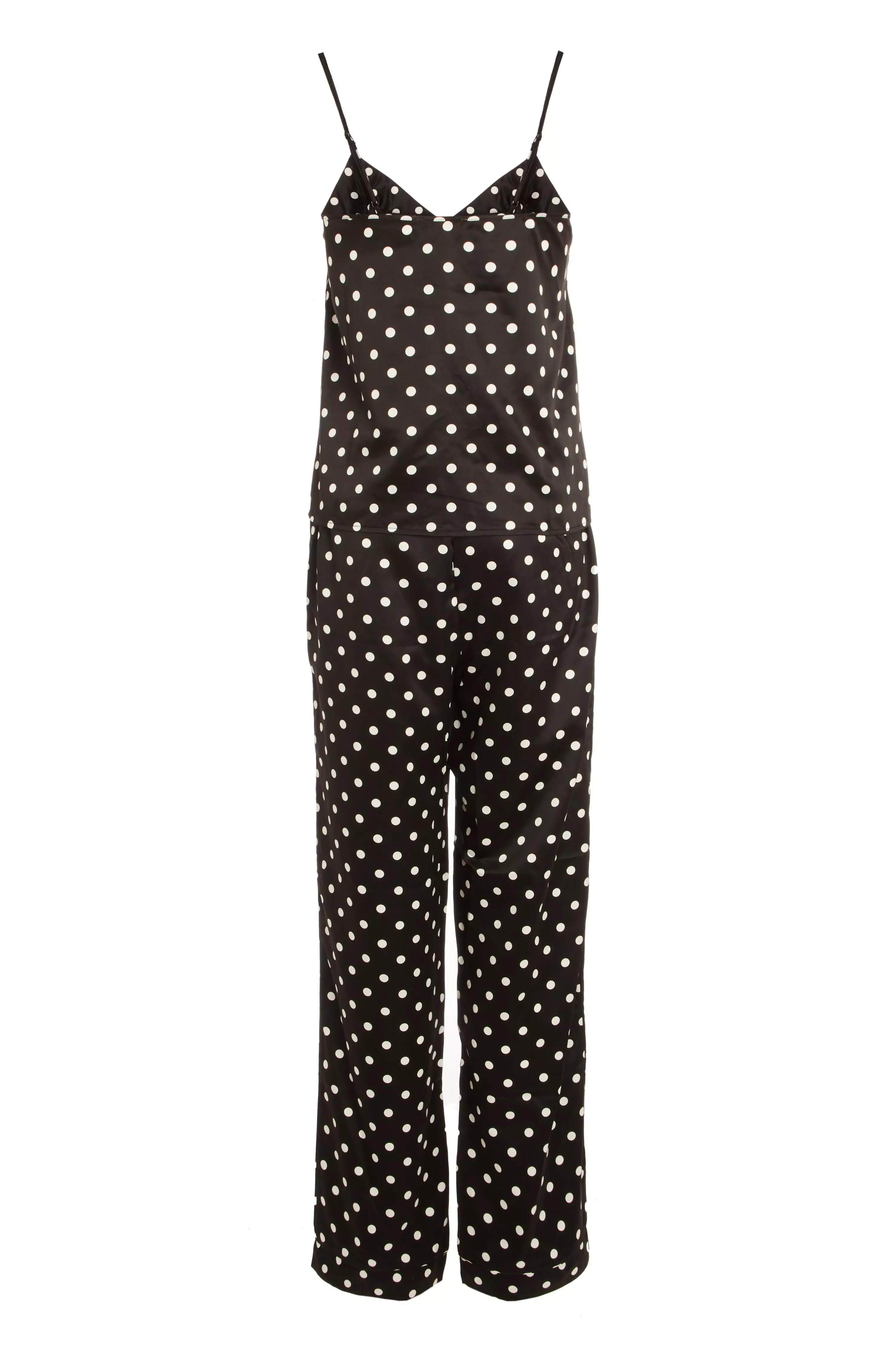 Black Polka Dot Cami Pyjama Set