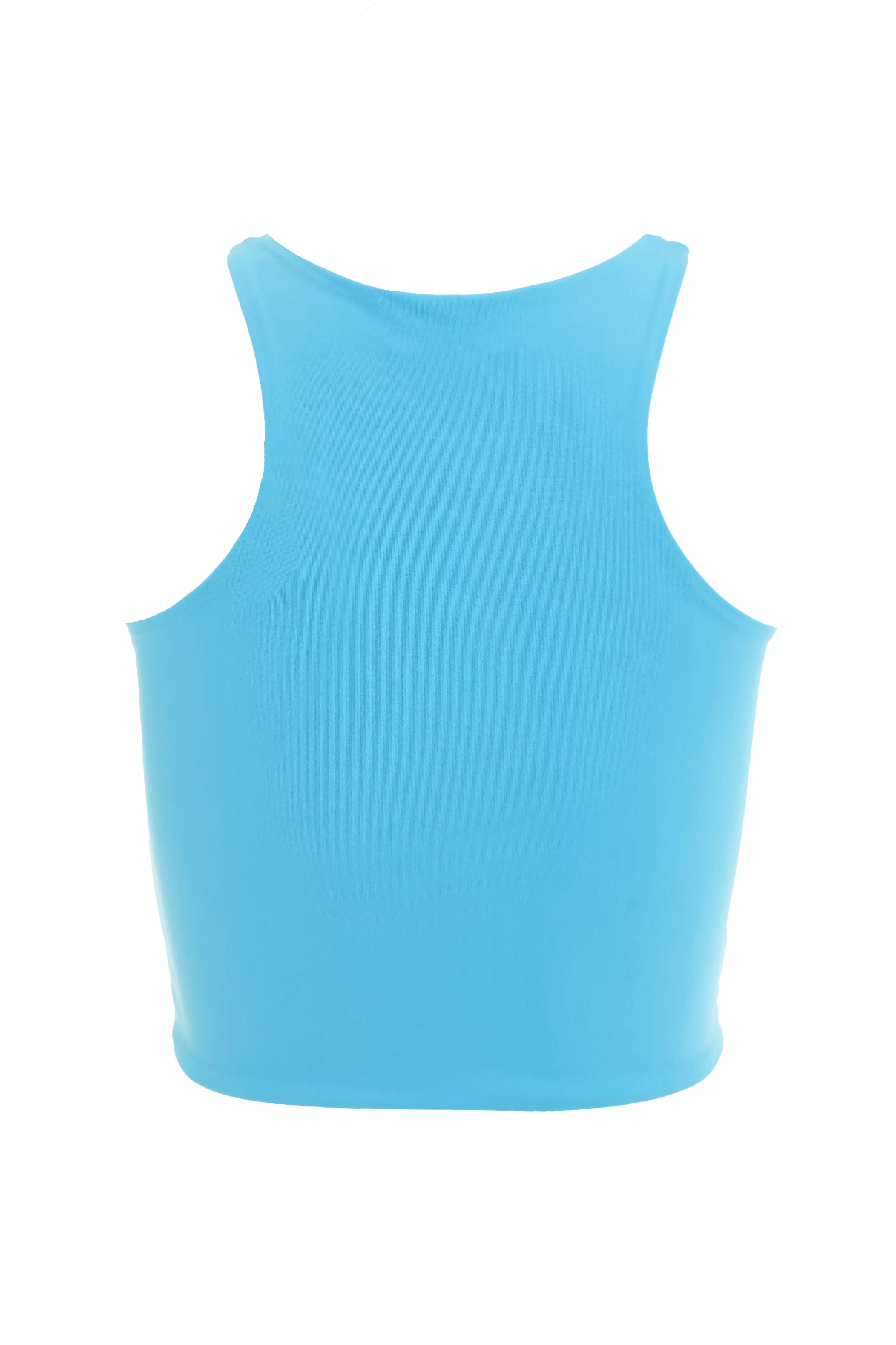 Blue Racer Crop Top