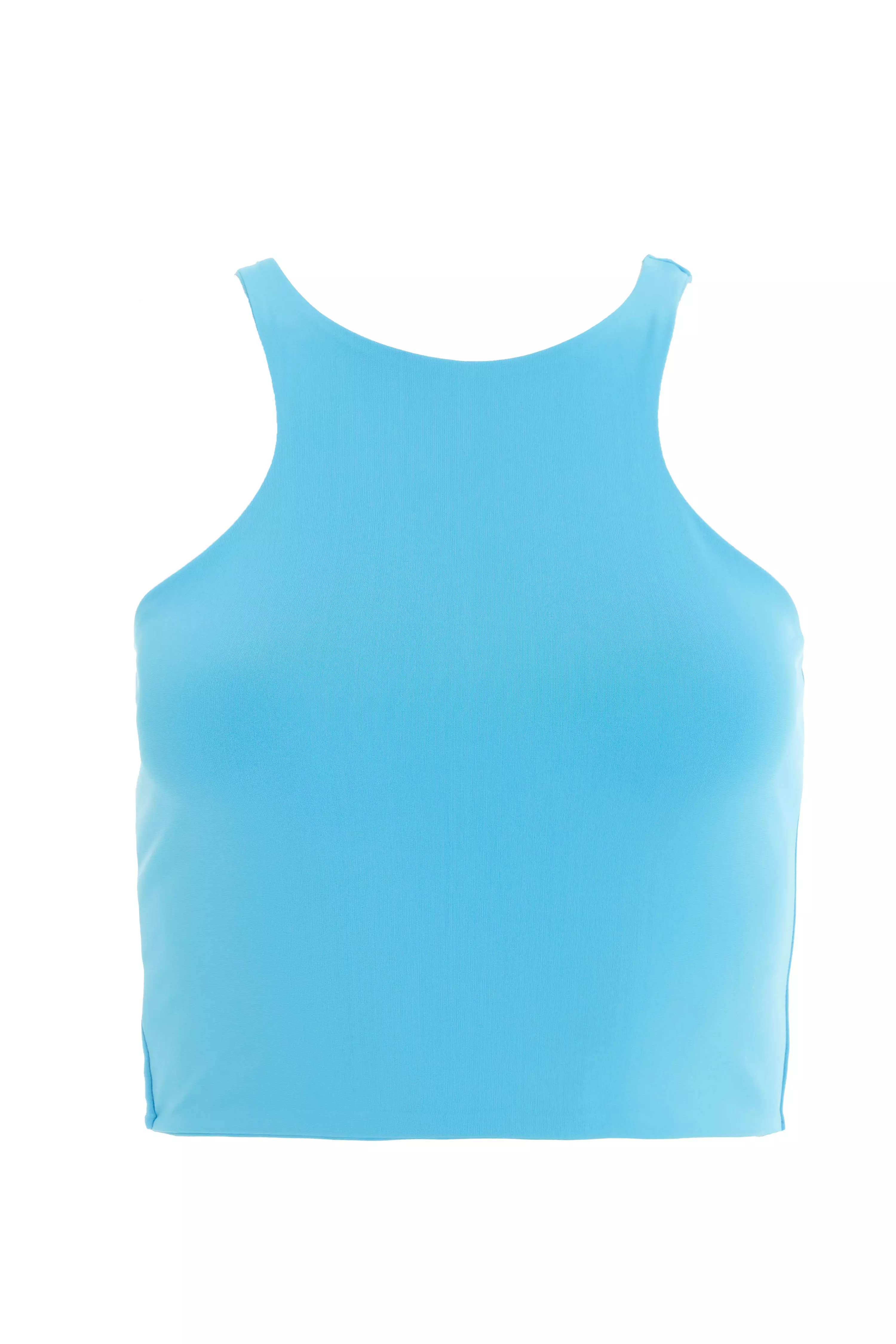 Blue Racer Crop Top<!-- --> - <!-- -->QUIZ Clothing