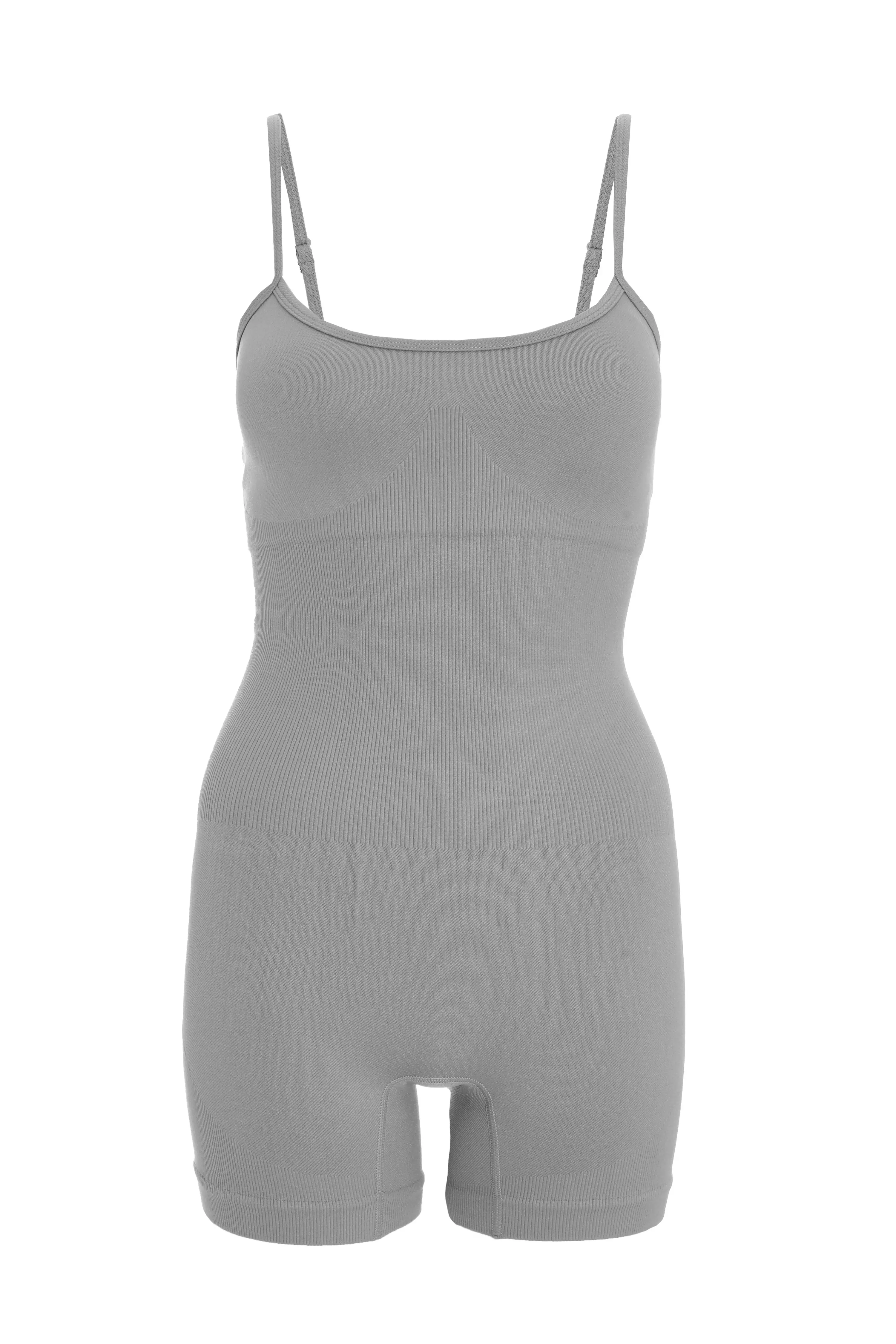 Grey Seamless Playsuit