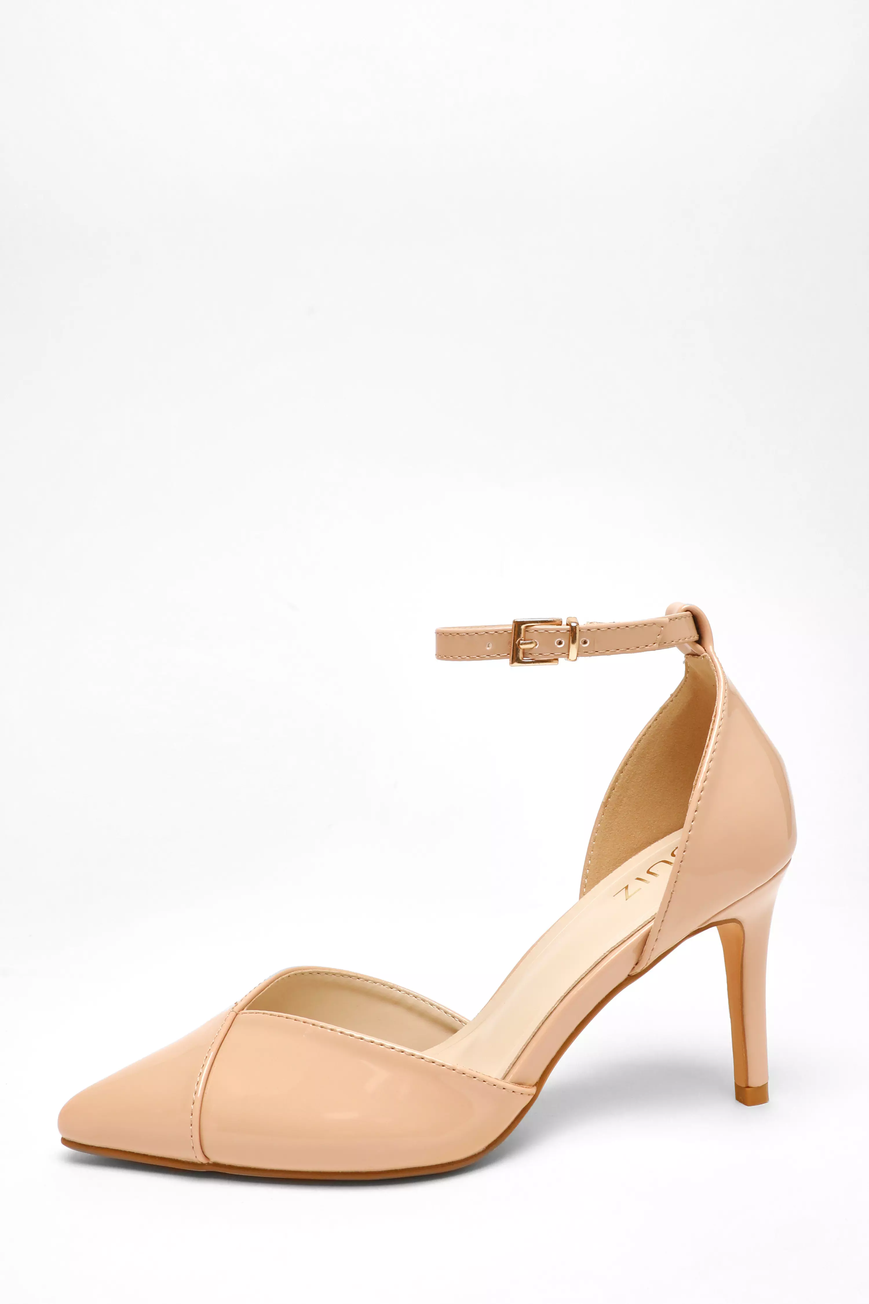 Nude Patent Court Heels