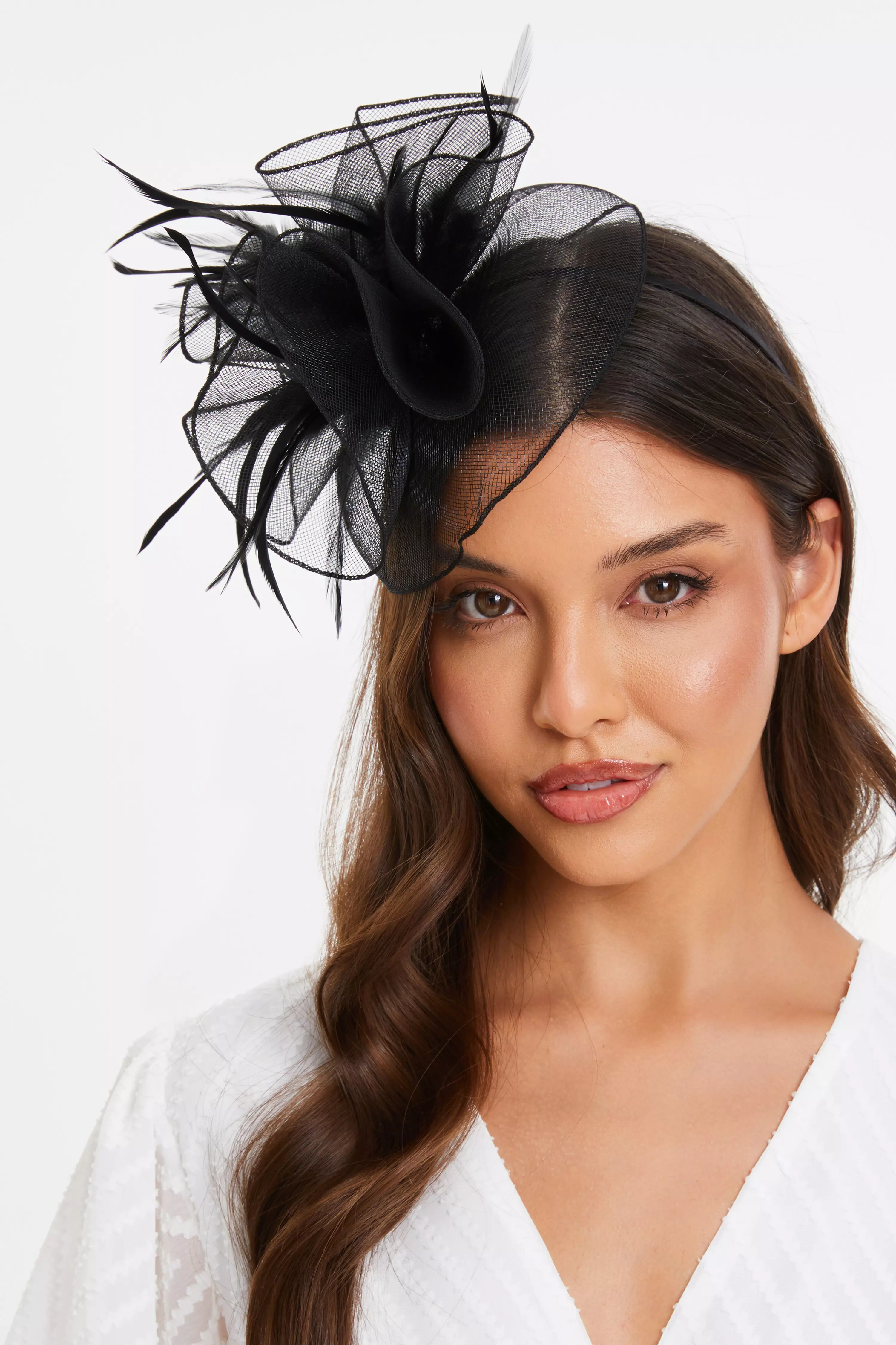 Black Feather Headband Fascinator