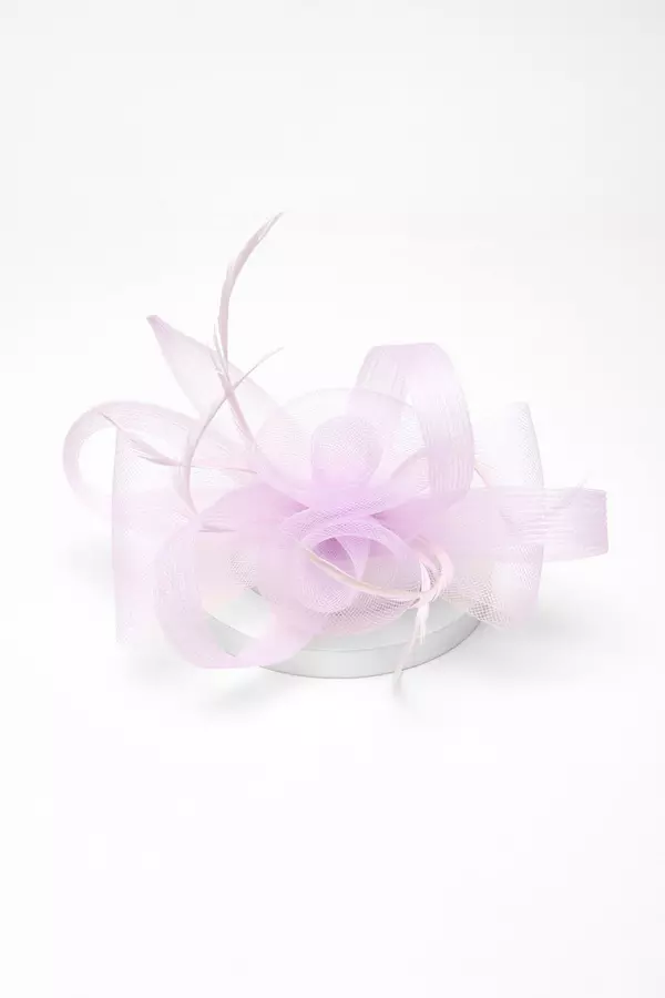 Lilac Flower Loop Clip Fascinator