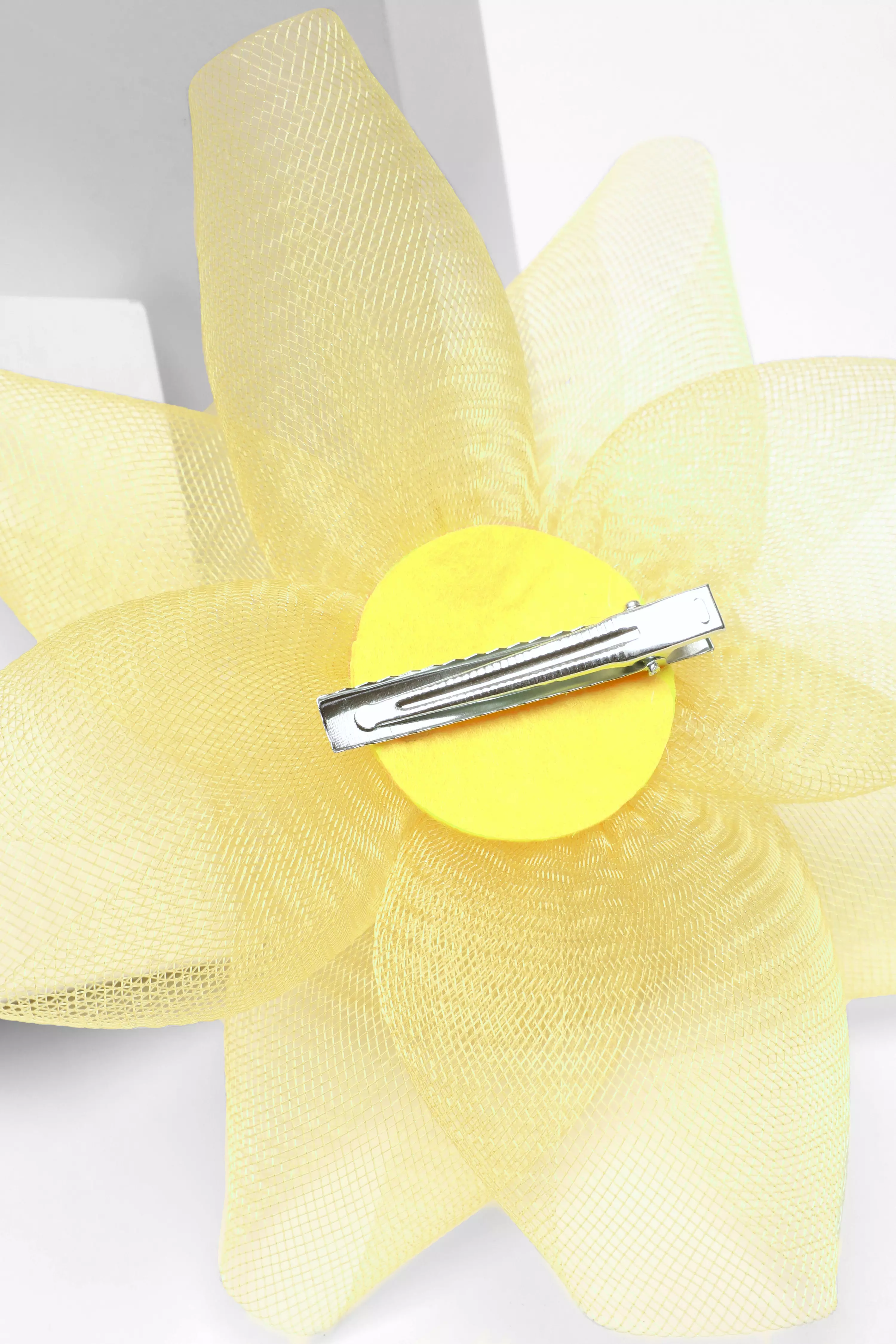 Yellow Flower Clip Fascinator