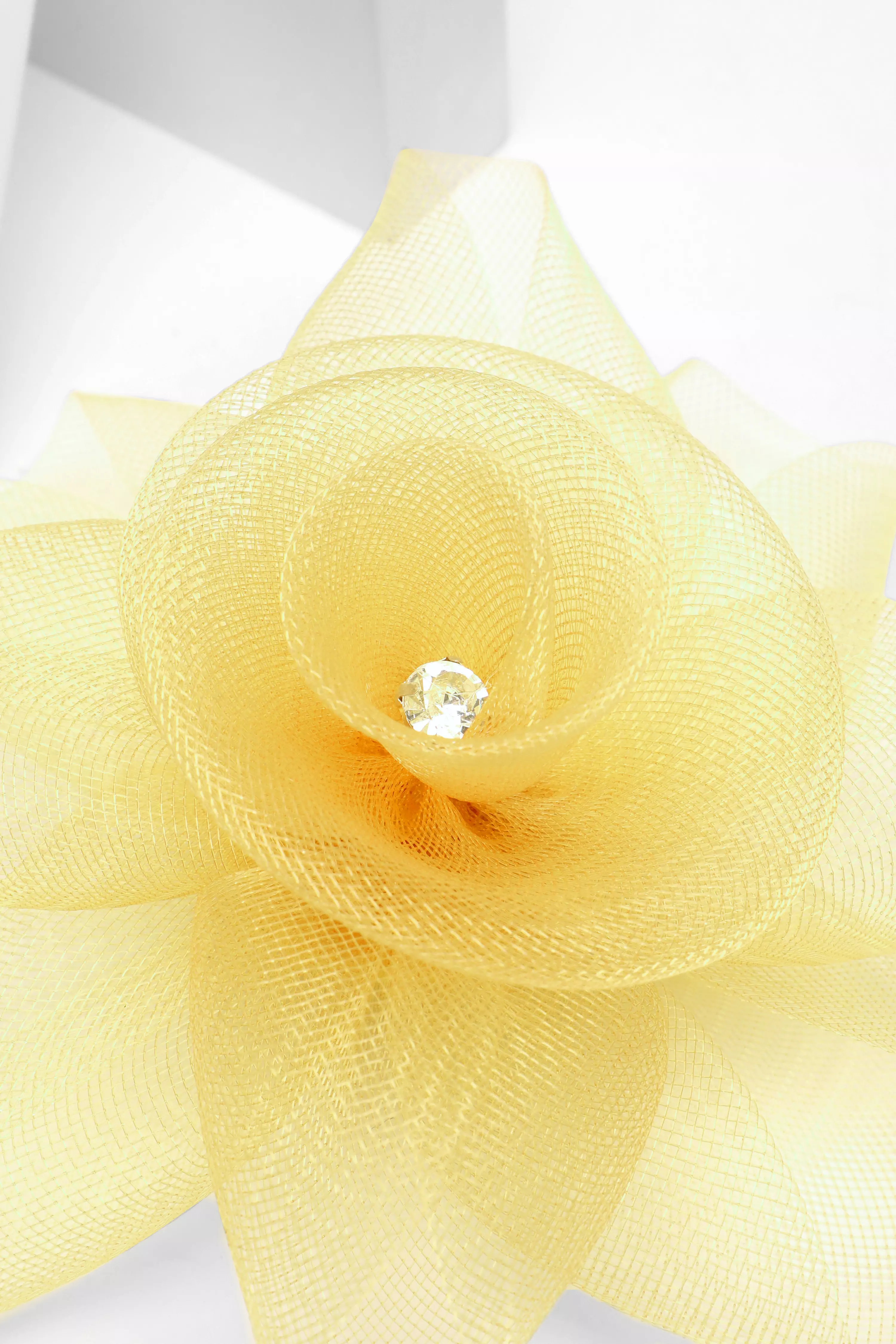 Yellow Flower Clip Fascinator