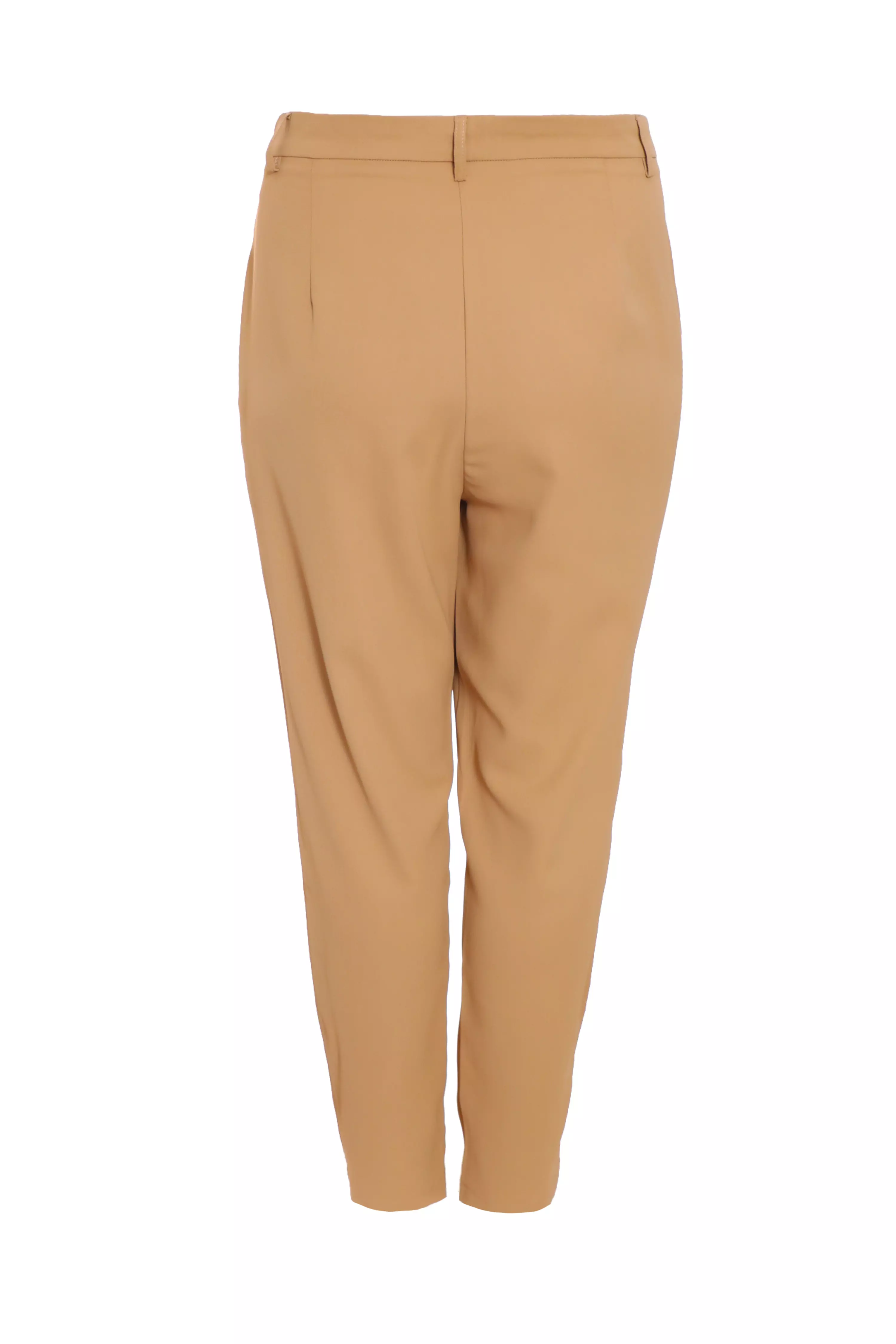 Curve Camel Tailored Trousers