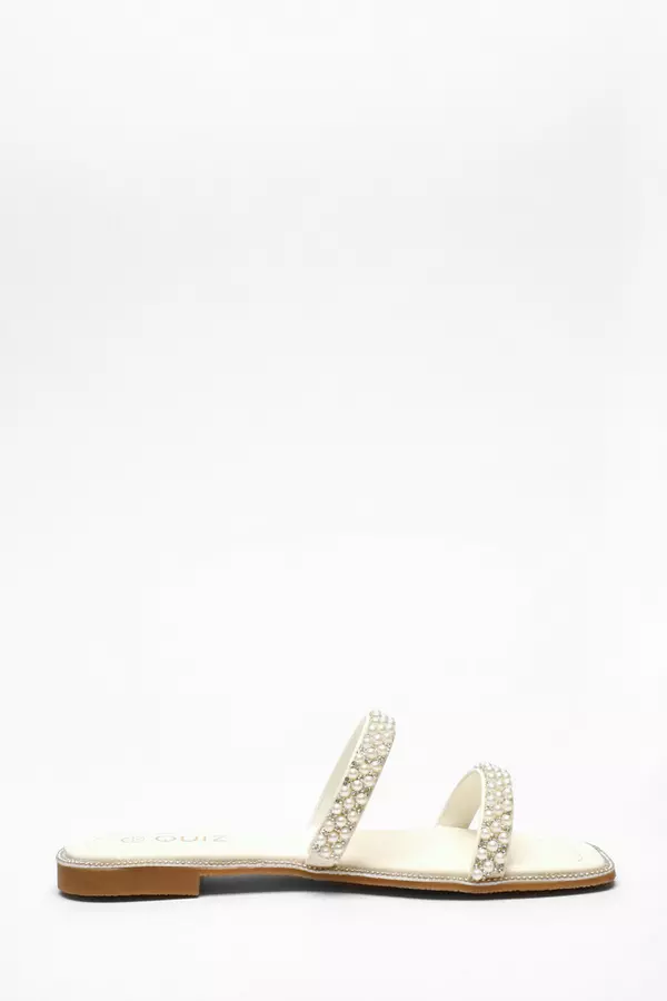 Bridal Pearl Flat Sandals