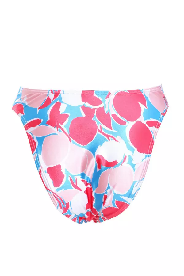 Multicoloured High Waist Bikini Bottoms