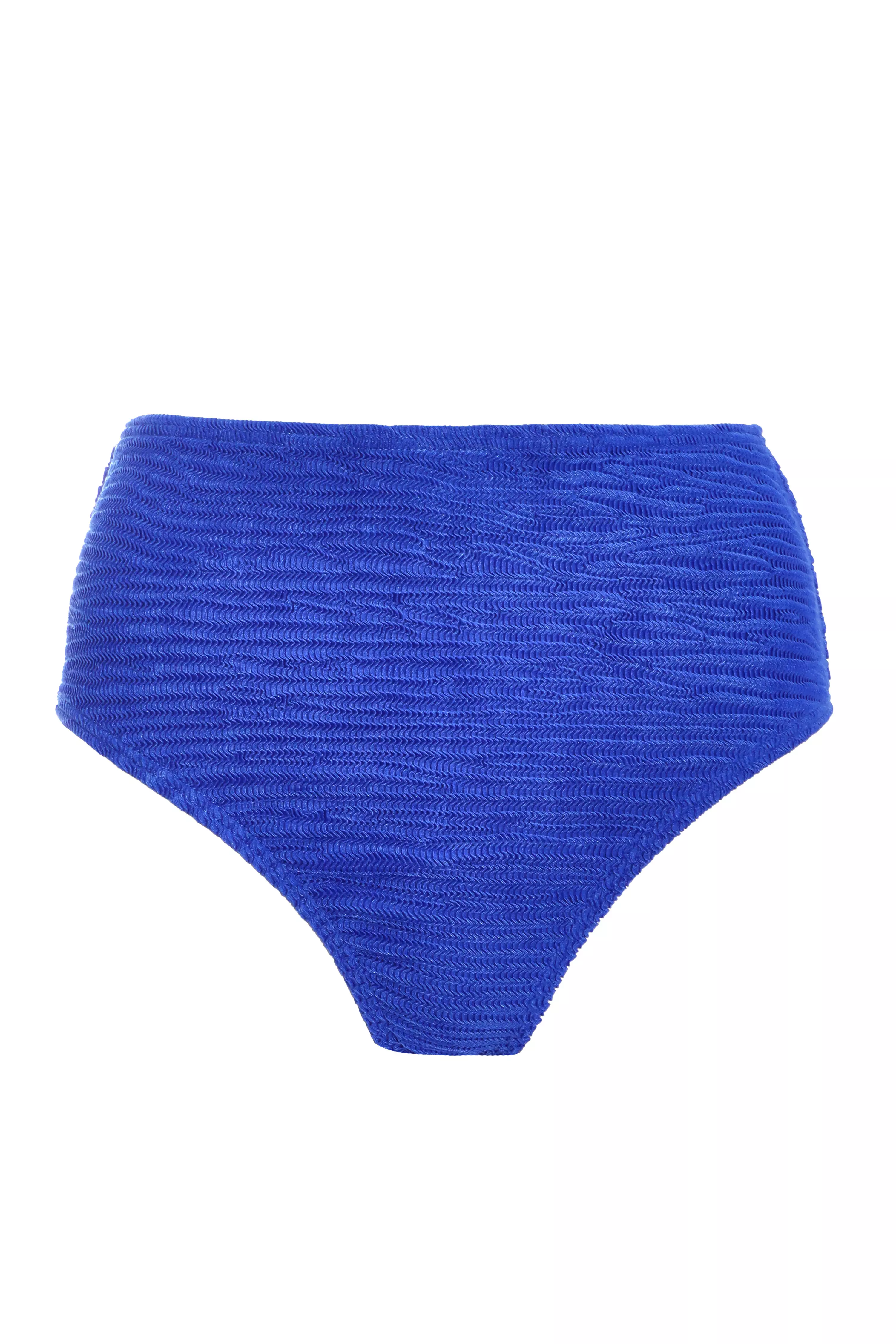 Royal Blue Crinkle Bikini Bottoms