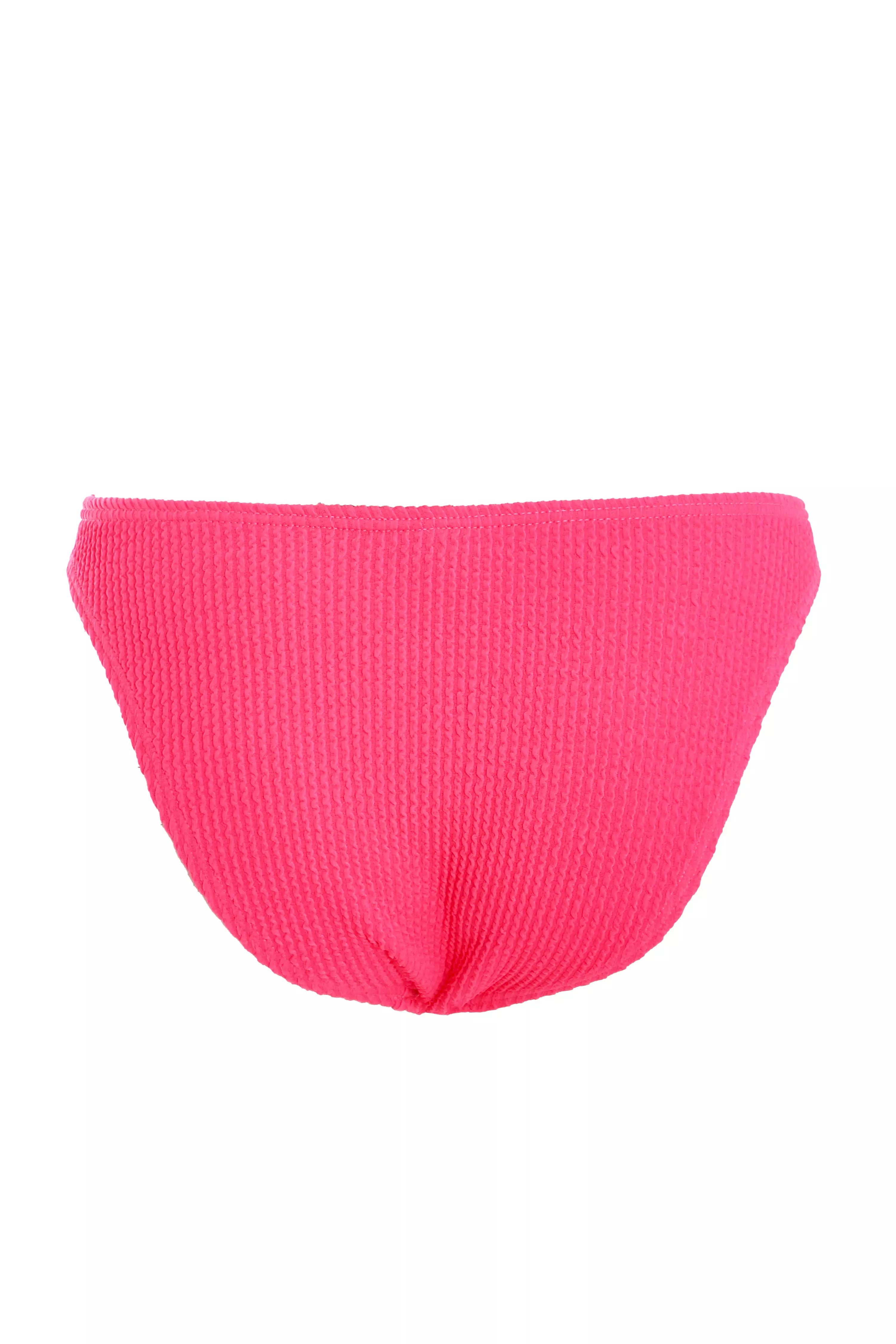 Pink Crinkle Bikini Bottoms