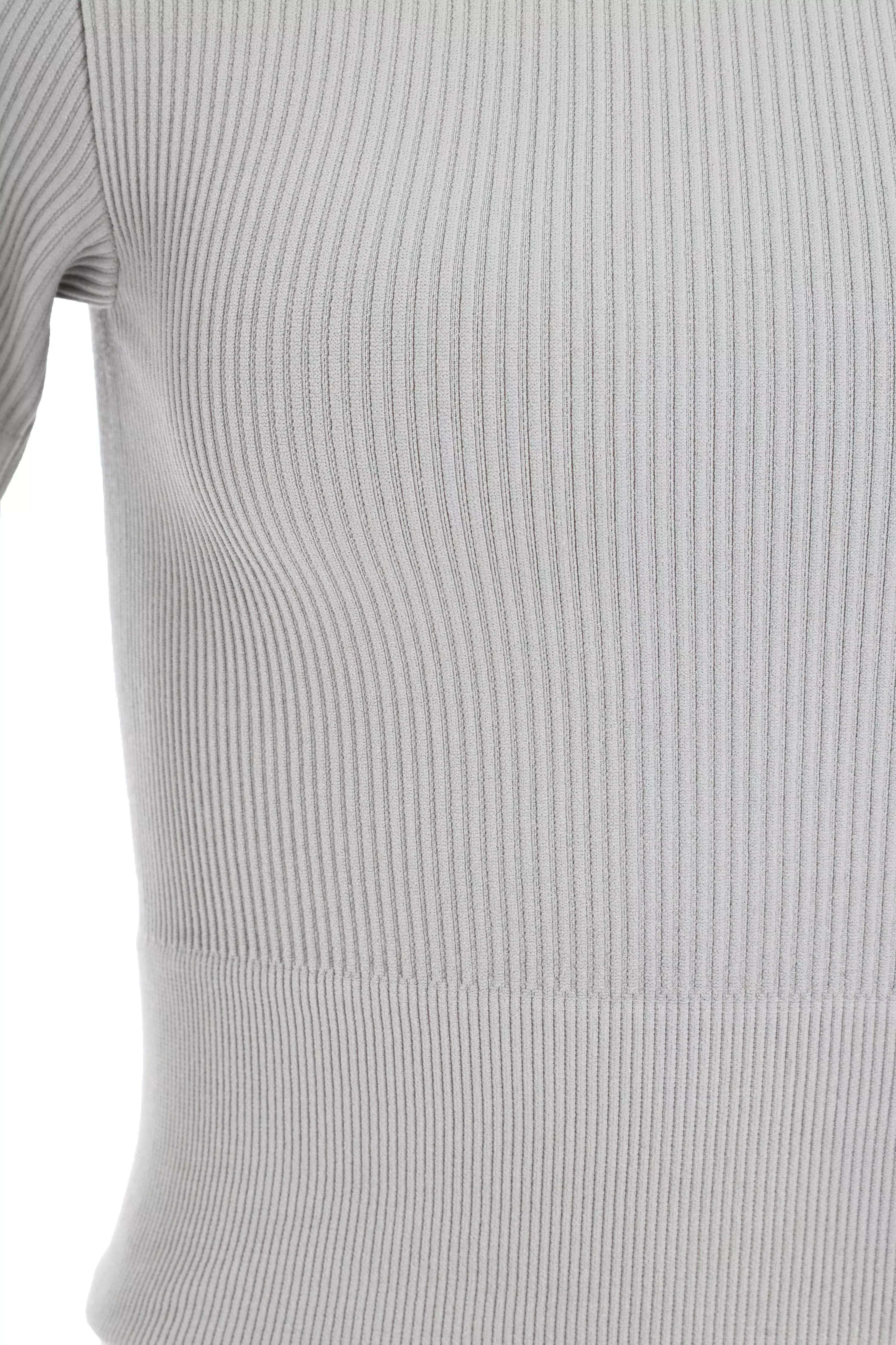 Grey Seamless Crop Top