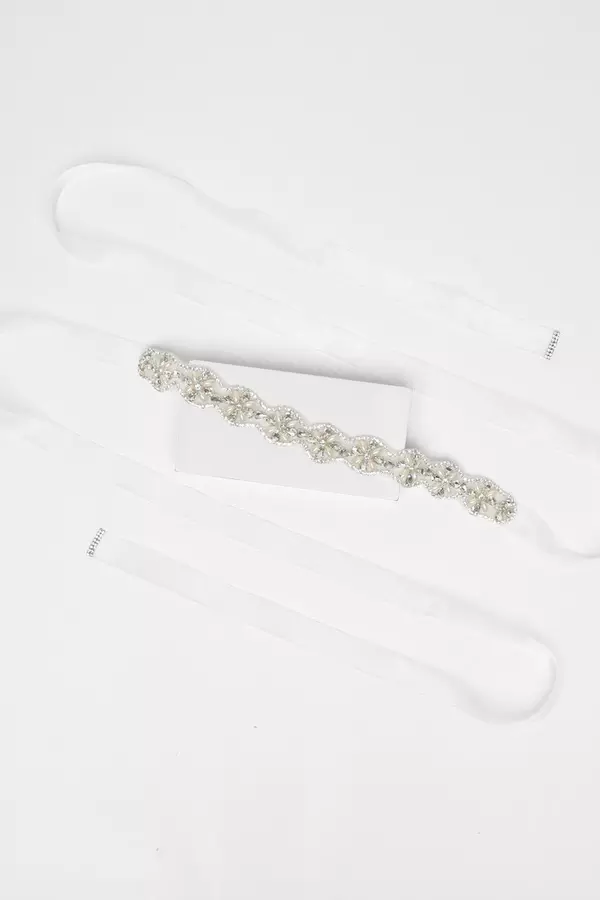 Bridal Diamante Pearl Belt