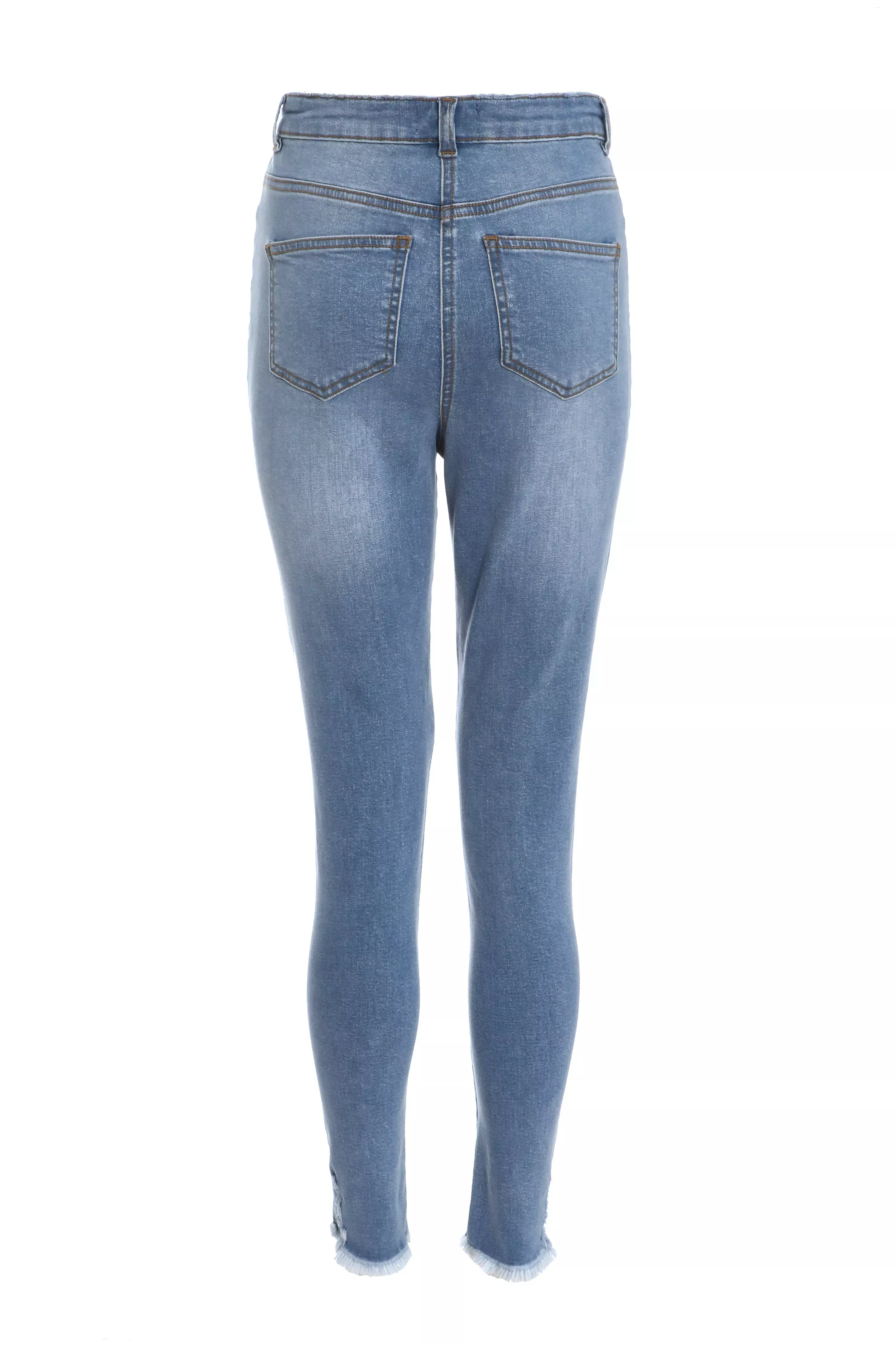 Blue Denim  Ripped Jeans