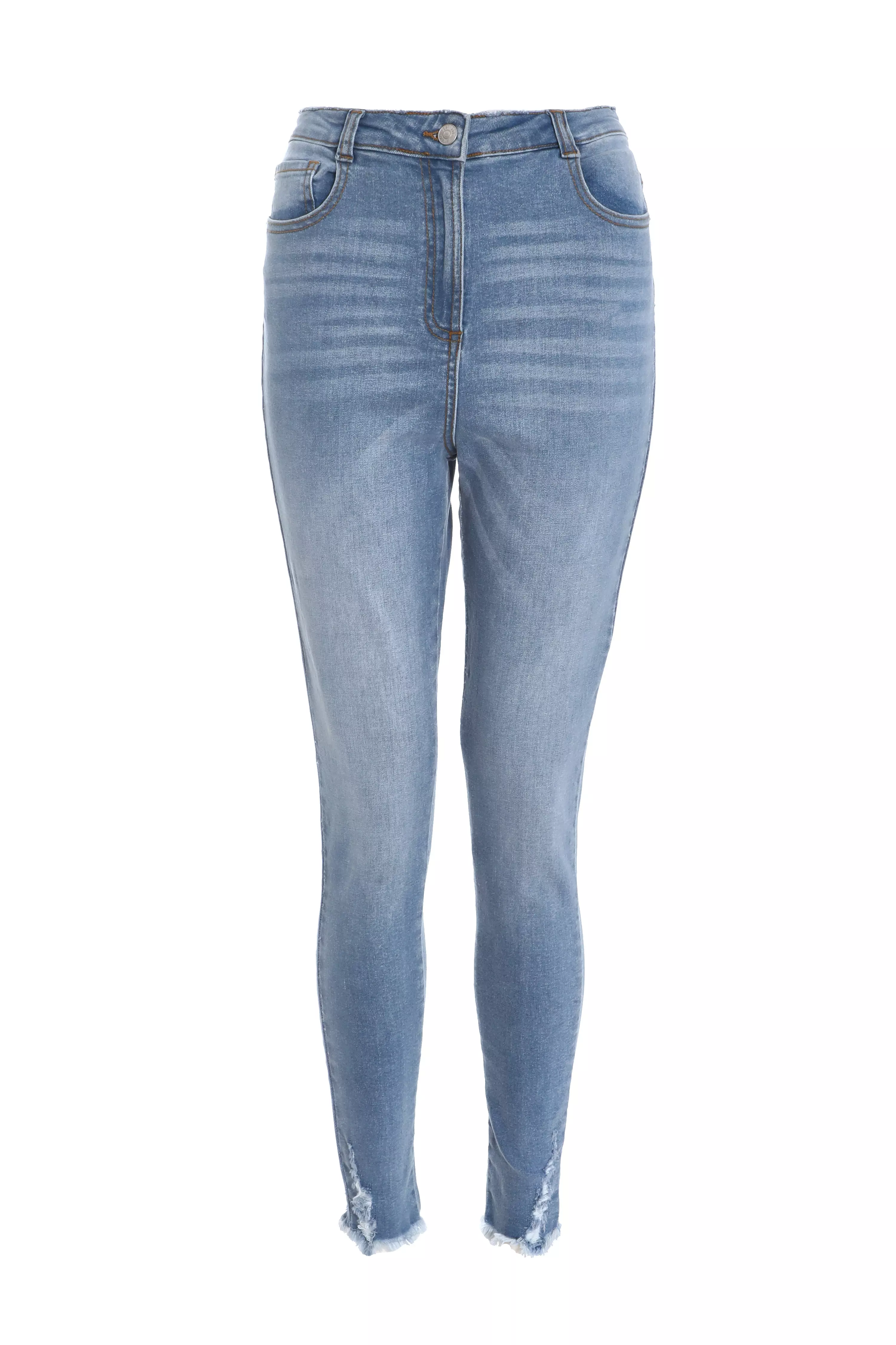 Blue Denim Diamante Jeans