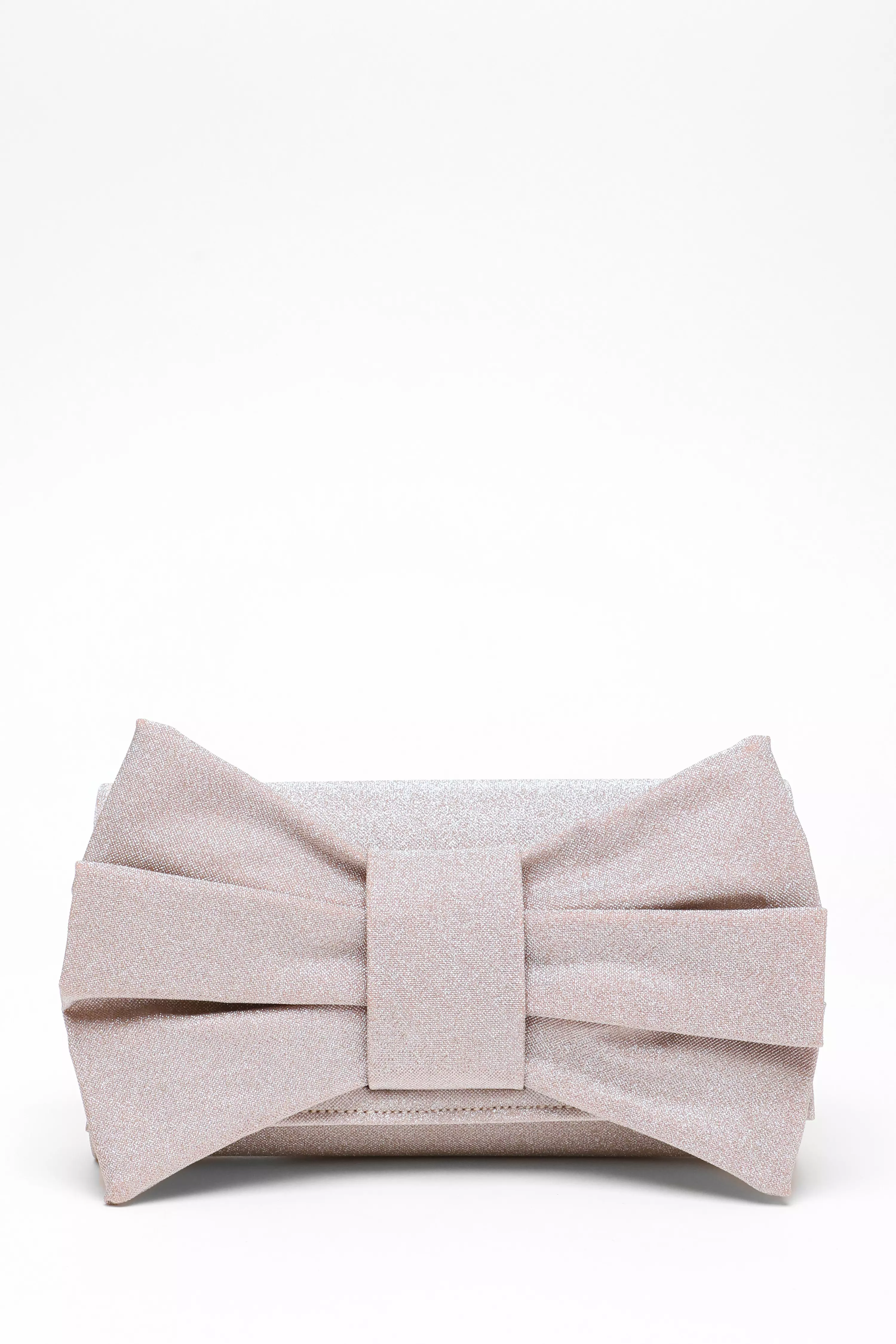 Pink Glitter Bow Bag