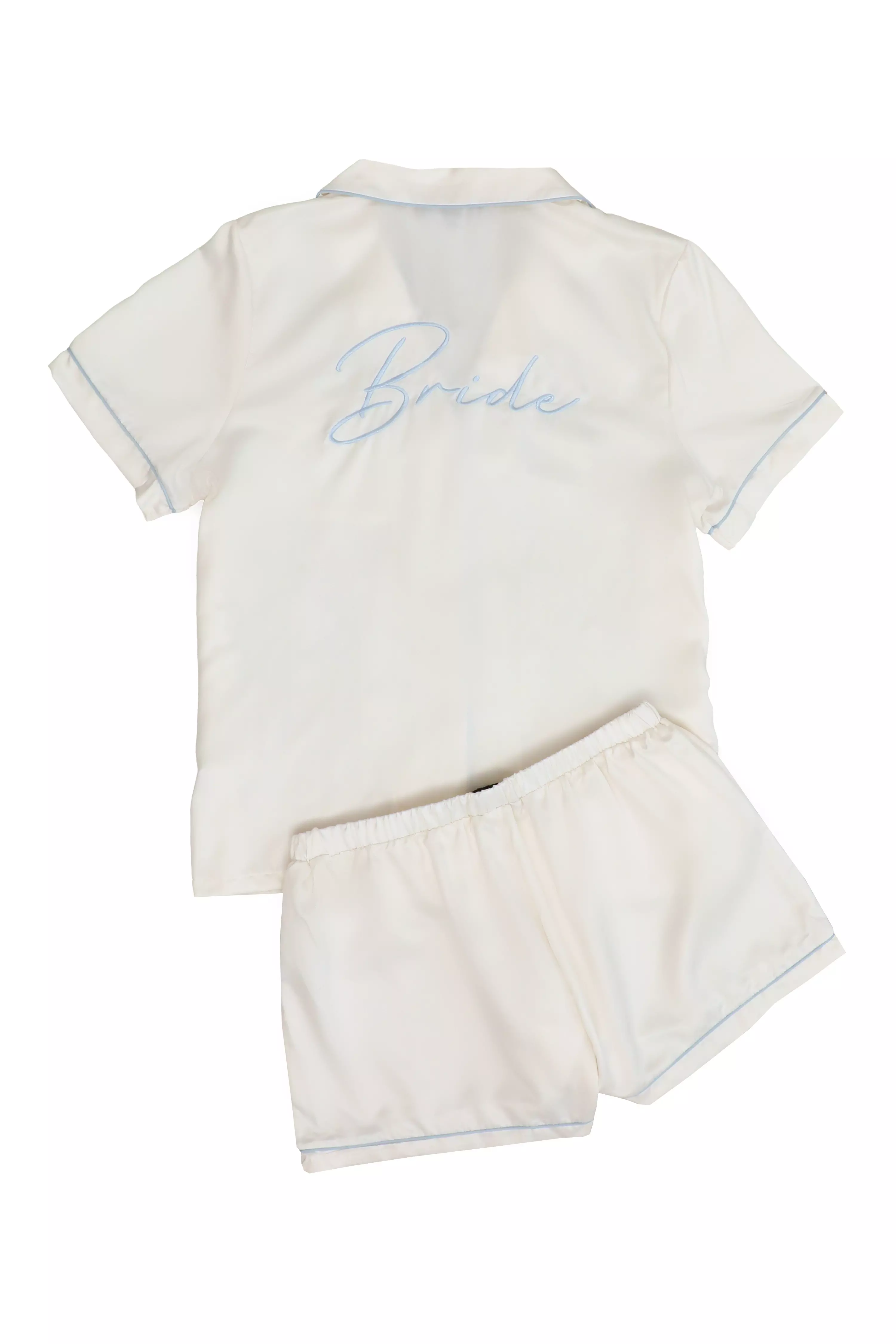 White Satin 'Bride' Pyjama Set