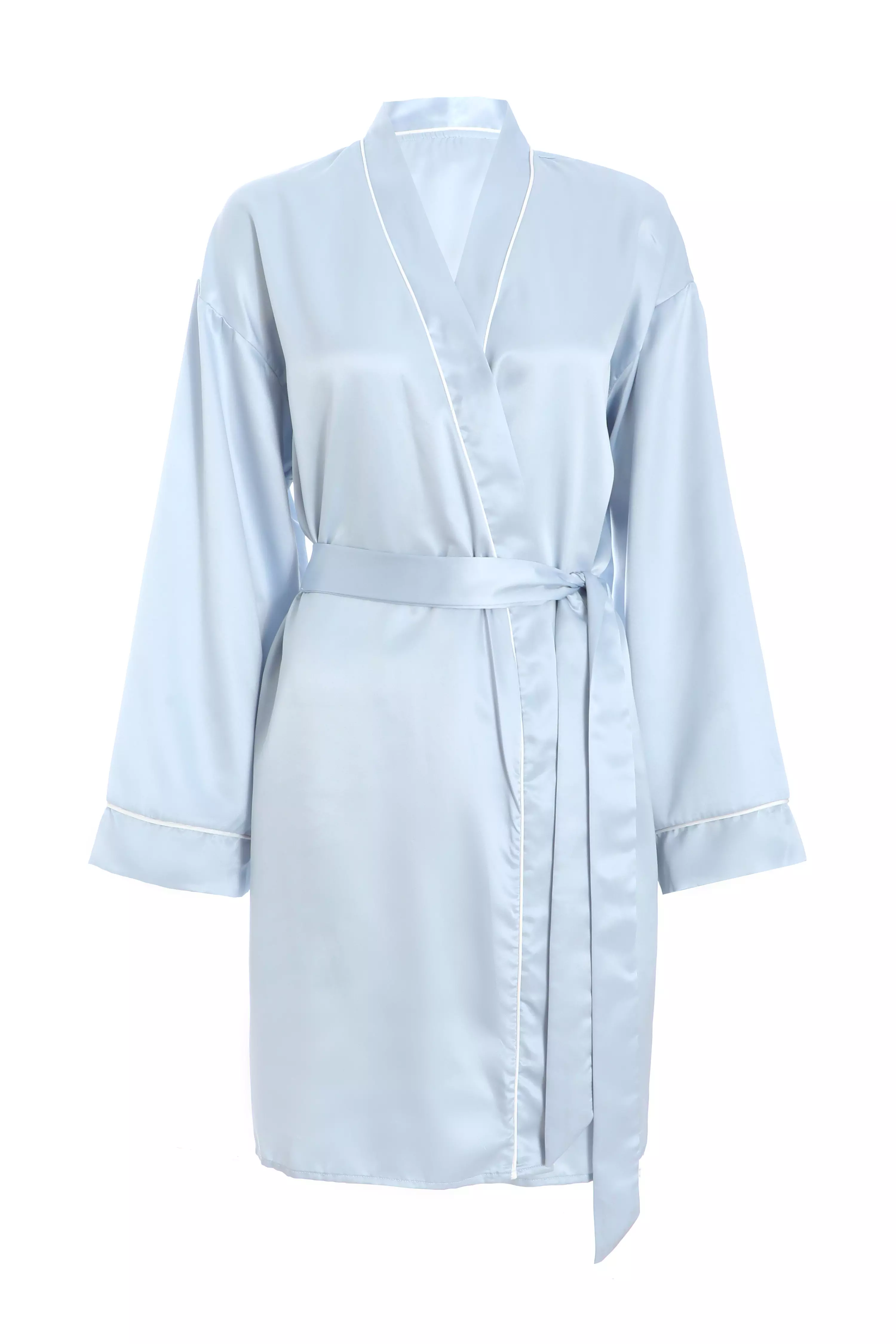 Light Blue Satin 'Bridesmaid' Robe