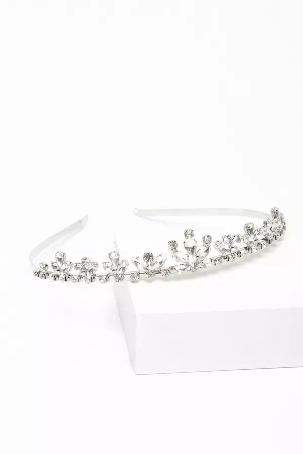 Bridal Silver Jewel Headband