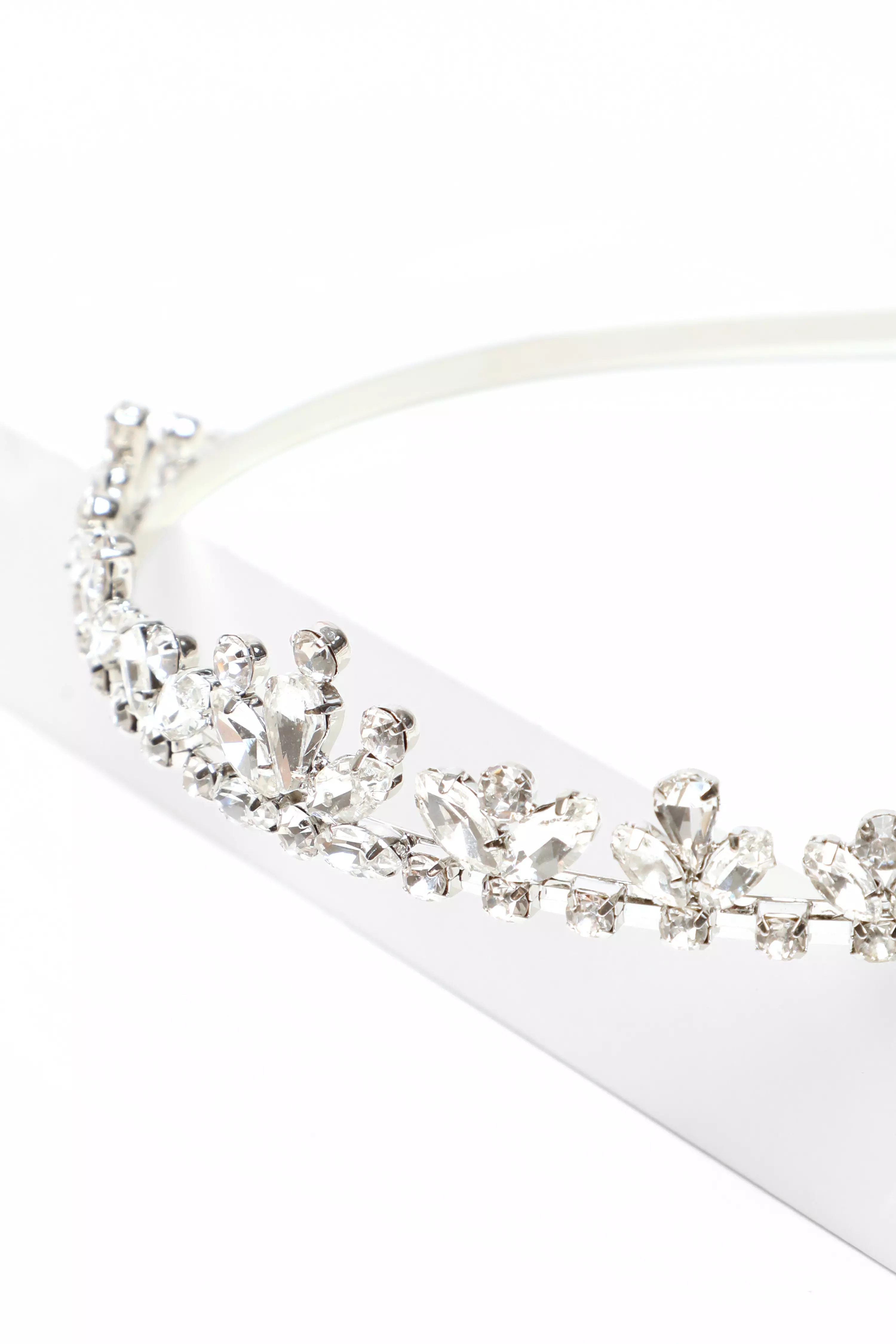 Bridal Silver Jewel Headband