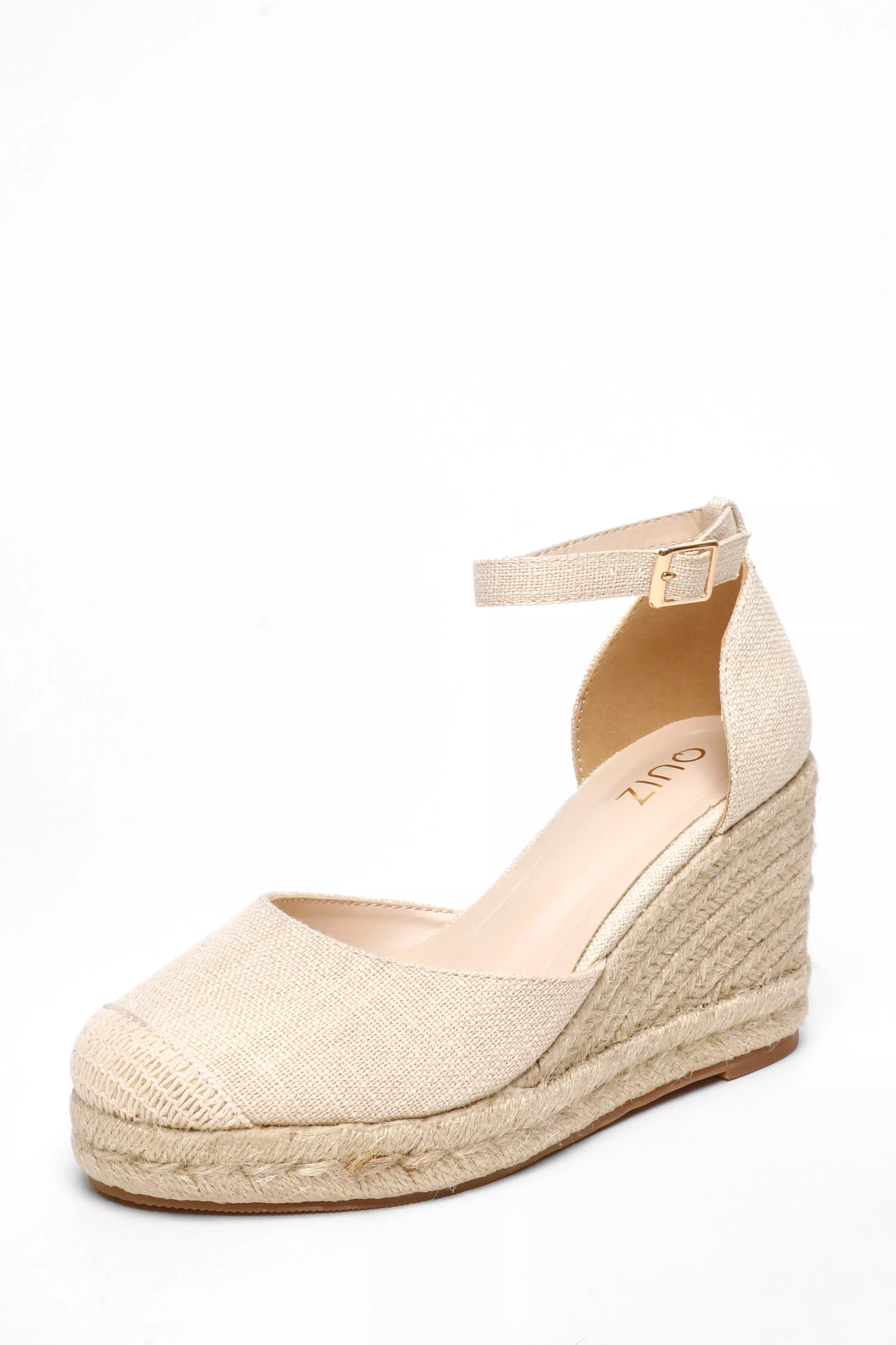 Natural Woven High Wedges