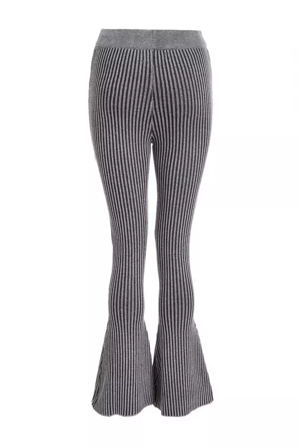 Black Ribbed Trousers