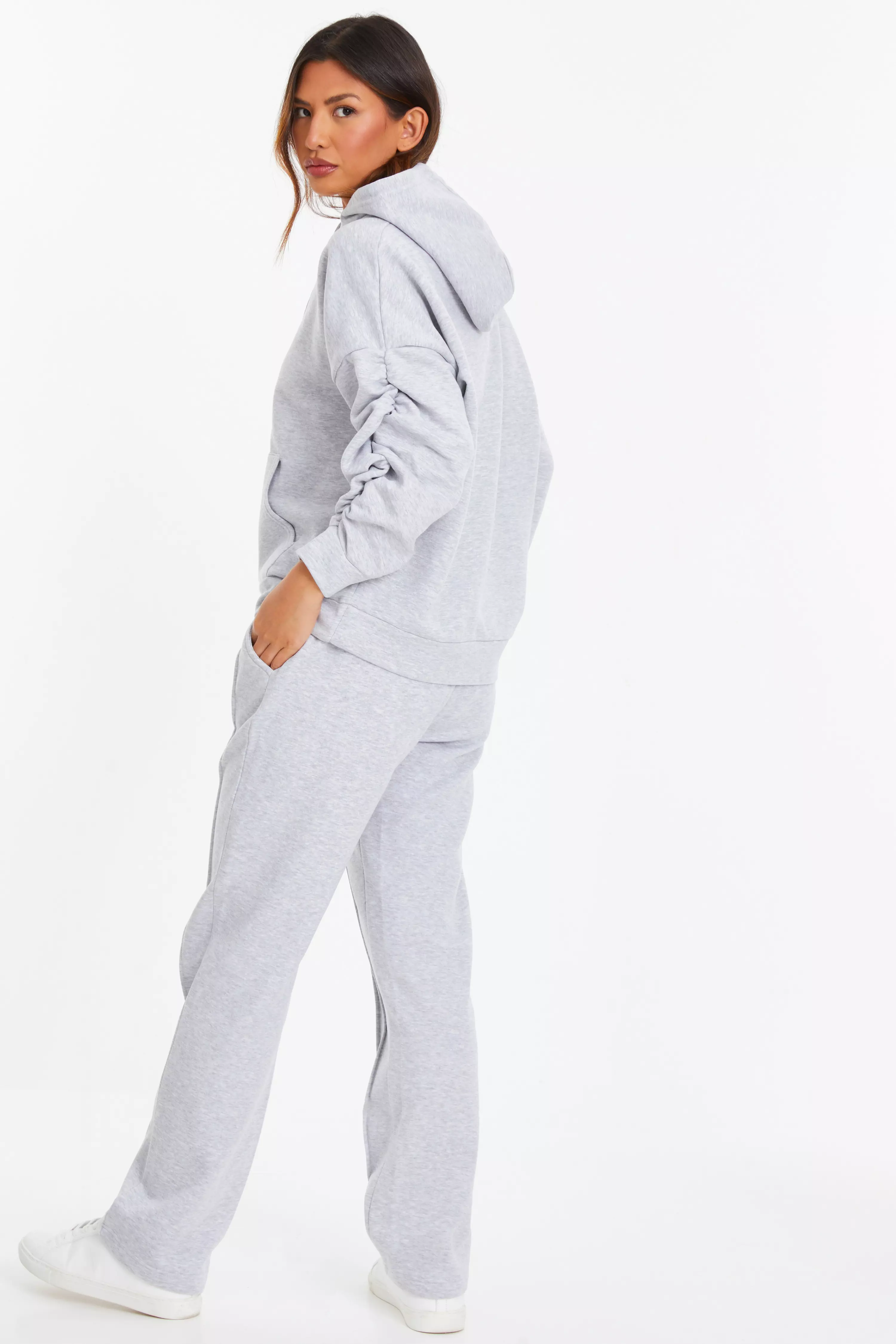 Grey Wide leg Joggers