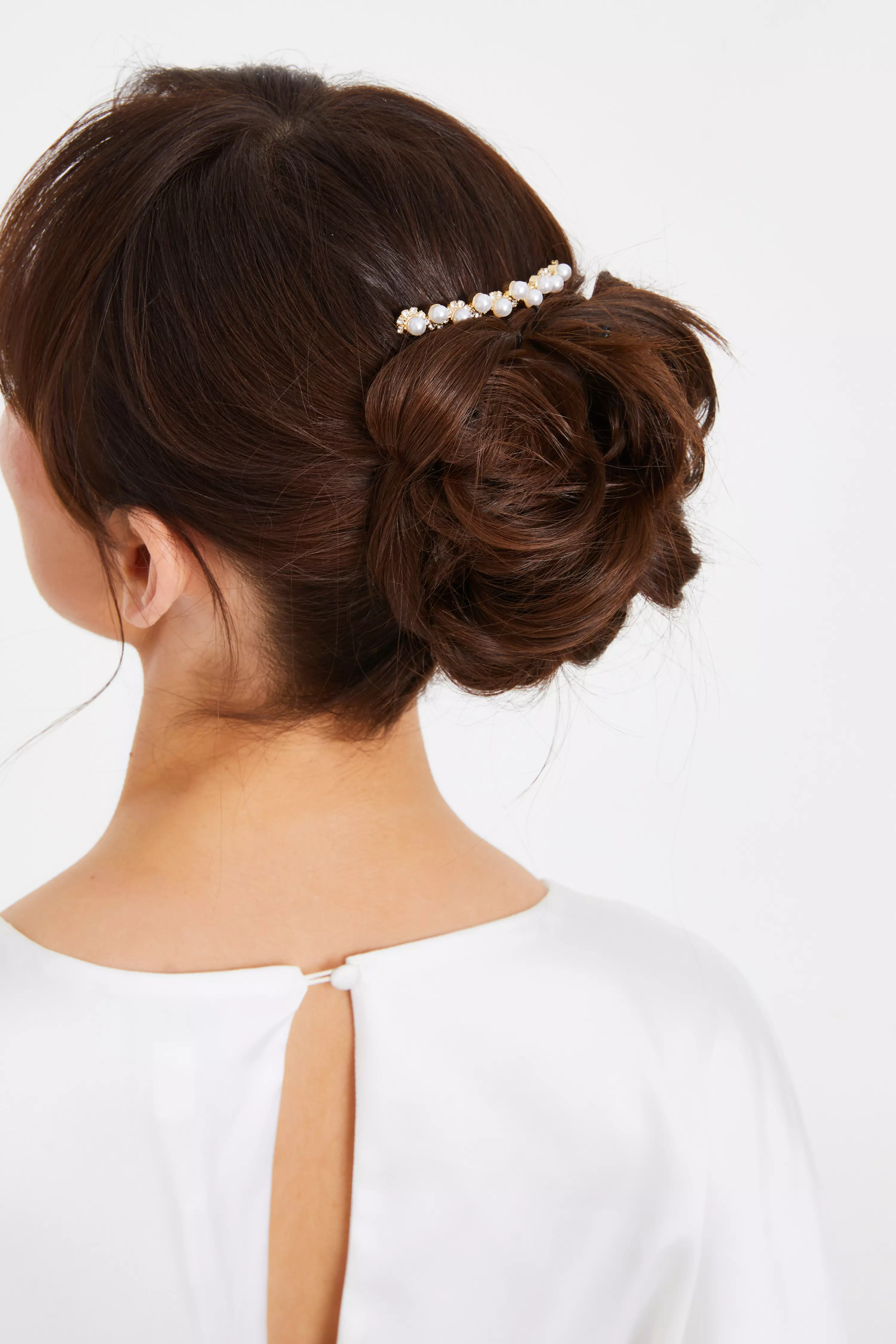 Bridal Gold Swirl Hair Comb
