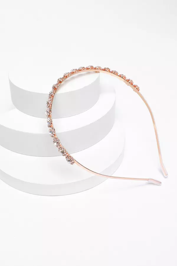 Rose Gold Diamante Headband