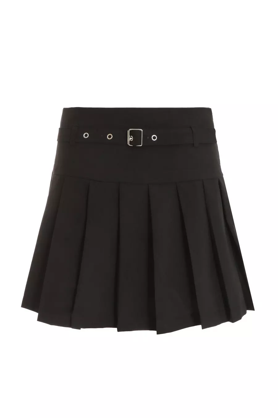 Black Pleated Mini Skirt QUIZ Clothing