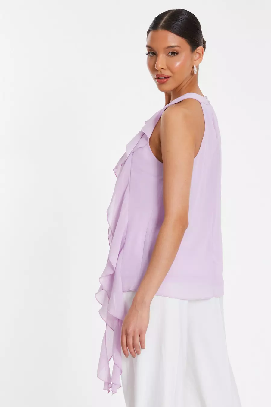 Lilac chiffon top on sale